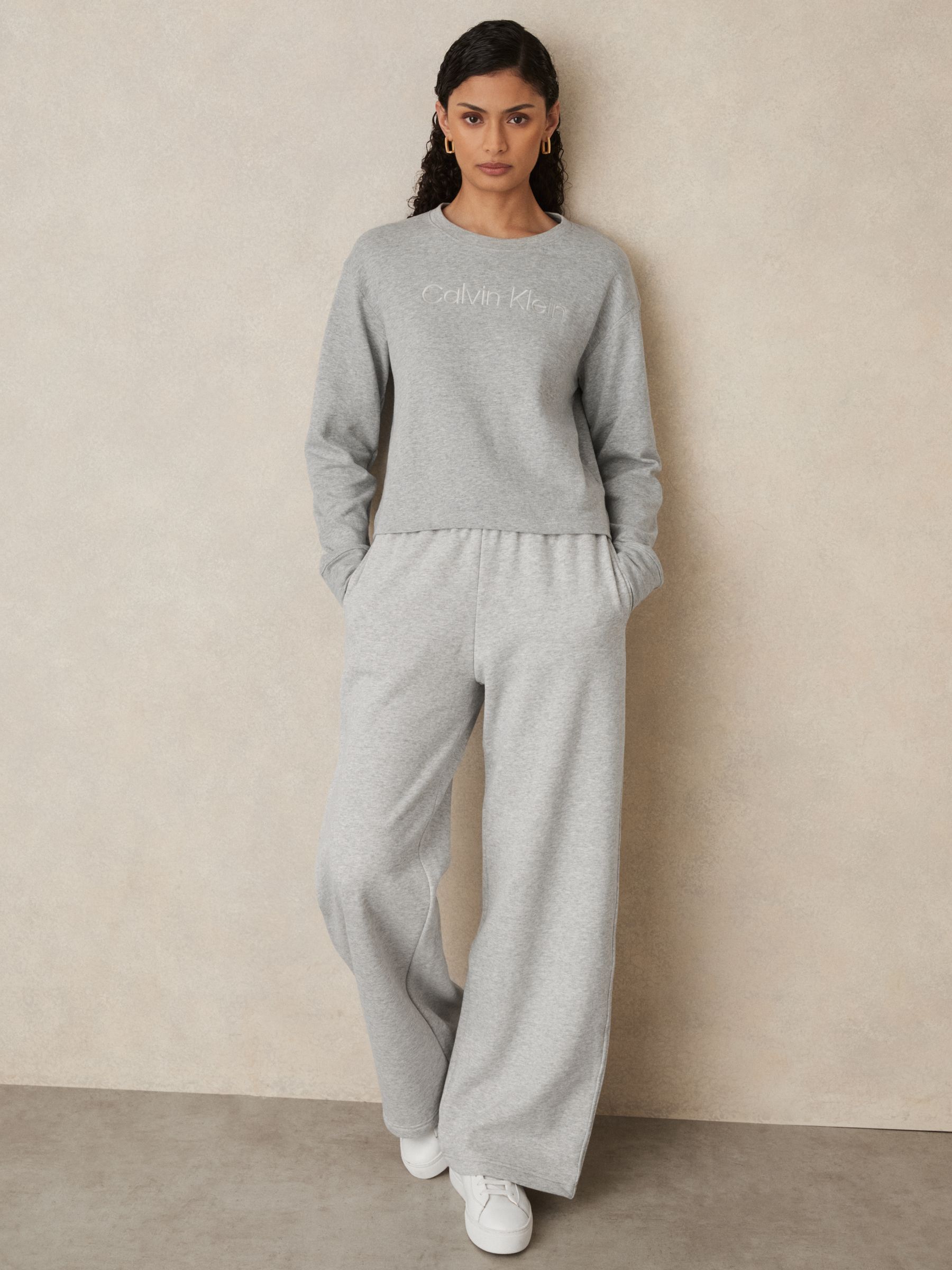 Relaxed Logo Sweatshirt in Heather Grey - Image 3 of 6