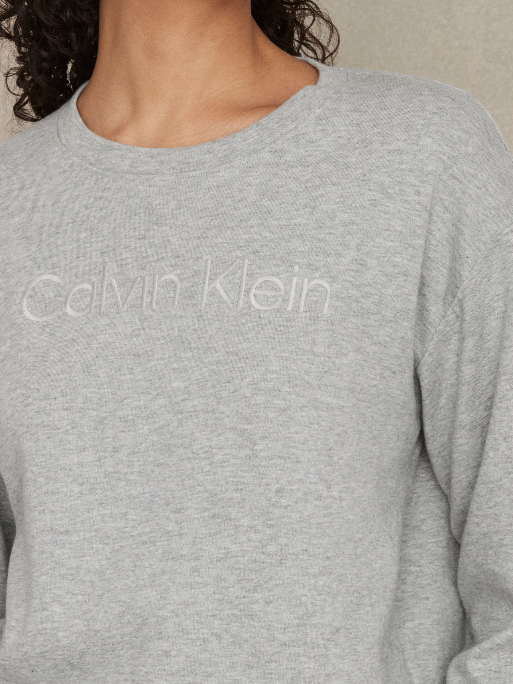 Relaxed Logo Sweatshirt in Heather Grey - Image 4 of 6