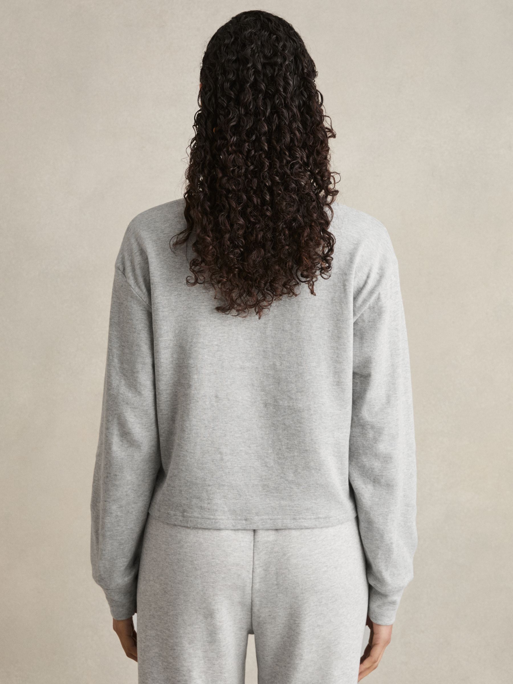 Relaxed Logo Sweatshirt in Heather Grey - Image 5 of 6