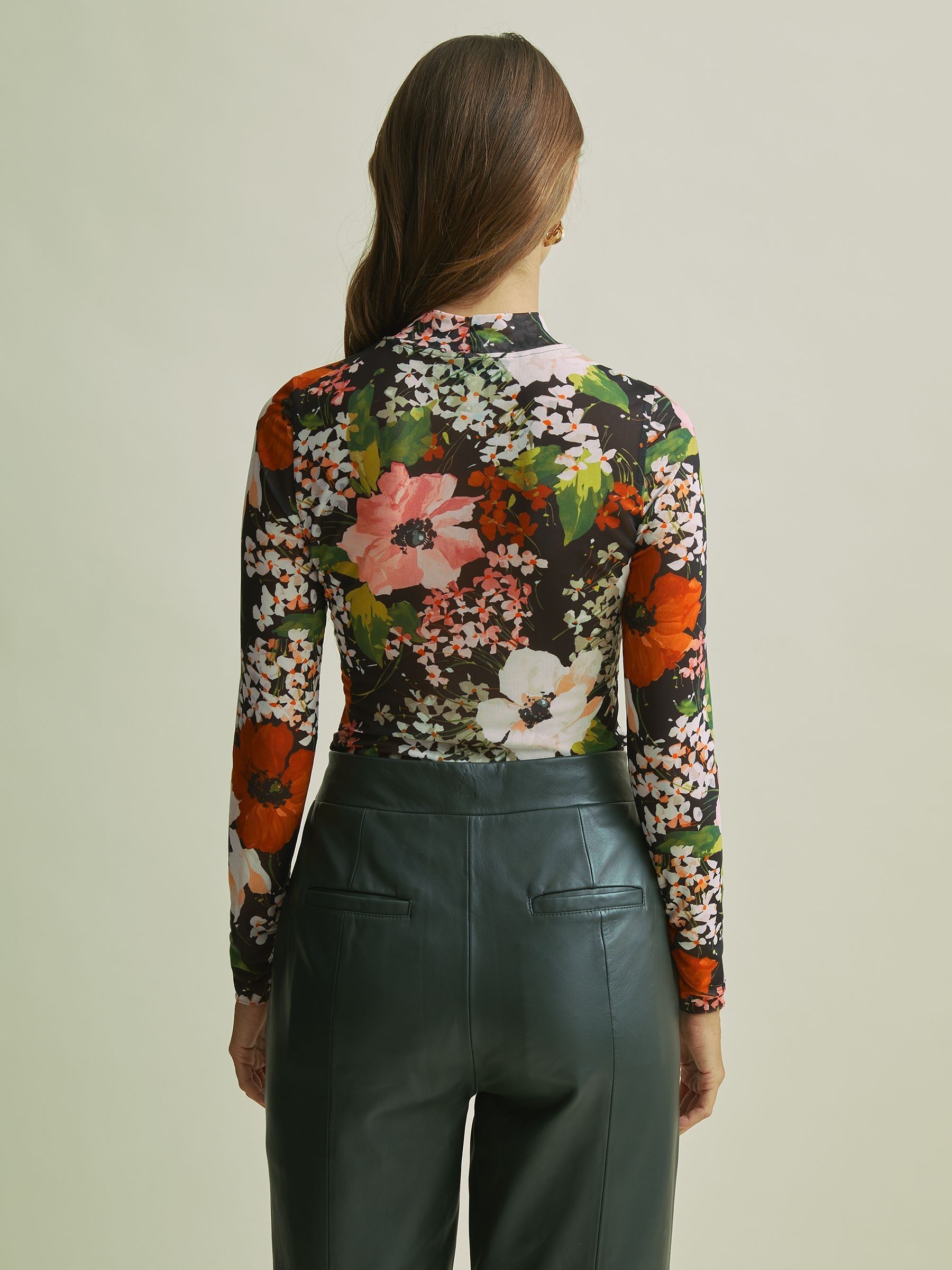 Florere Mesh Top in Multi - image 4