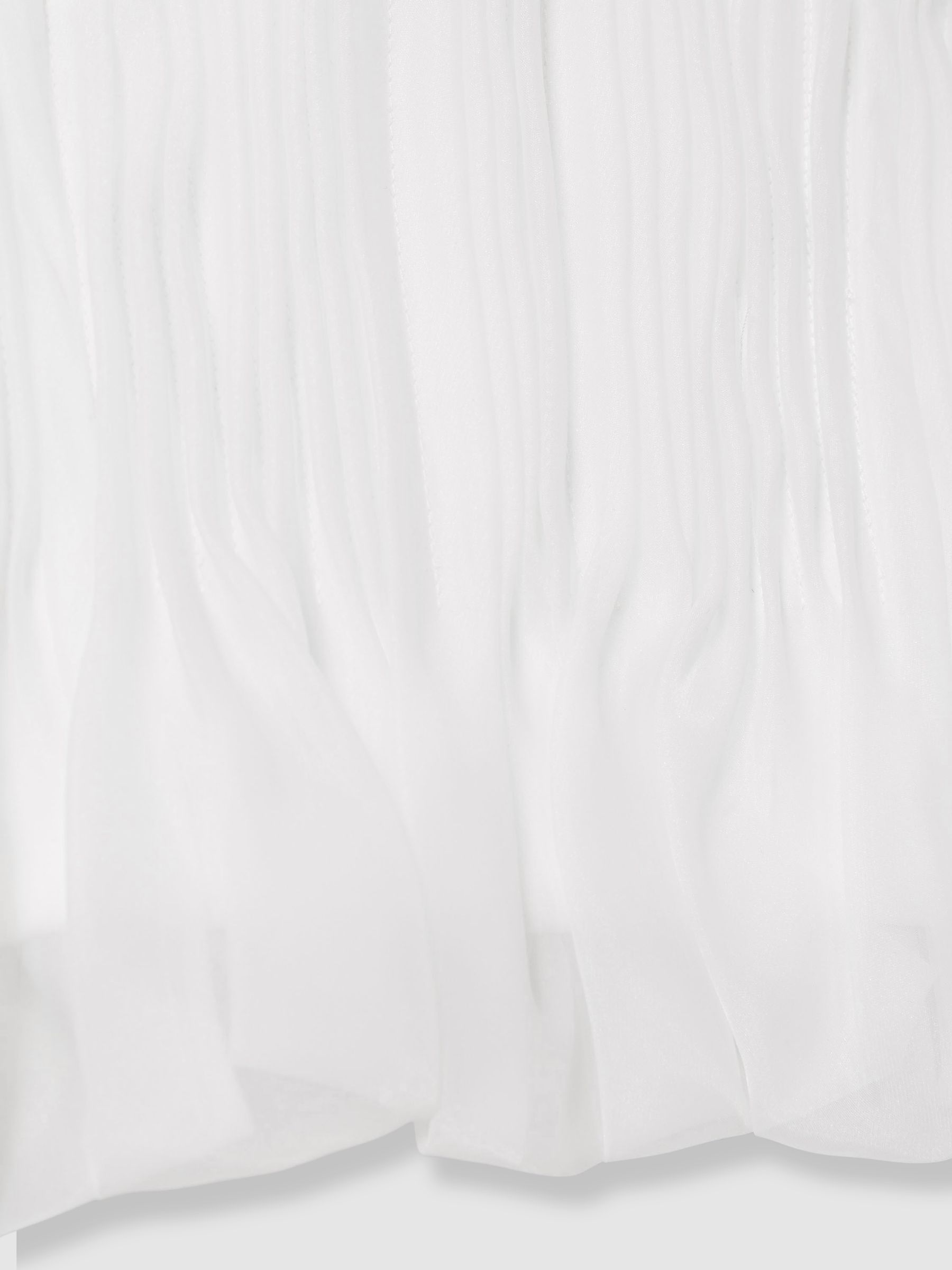 Acler Organza Pintuck Strapless Top in Ivory - Image 7 of 7