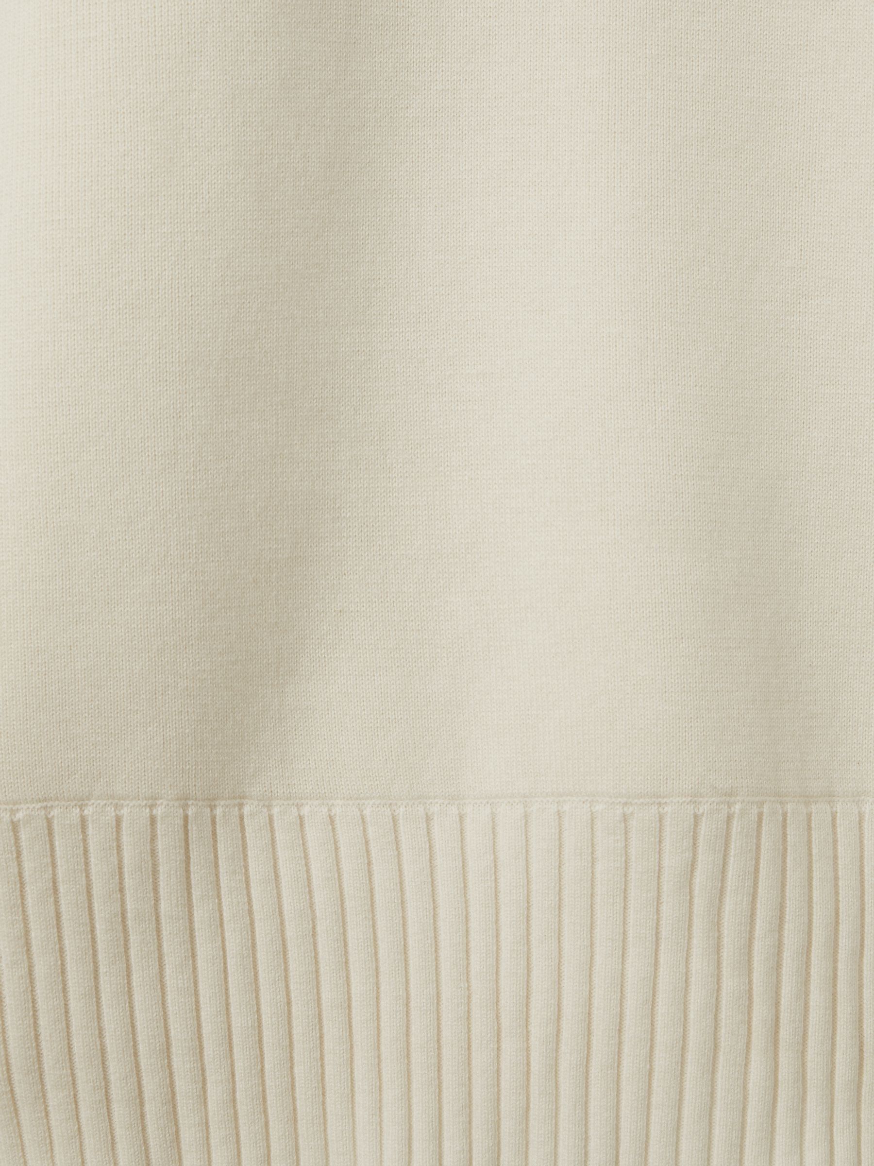Florere Wool Blend Boxy Blouson Sleeve Jumper in Vanilla - Image 7 of 7