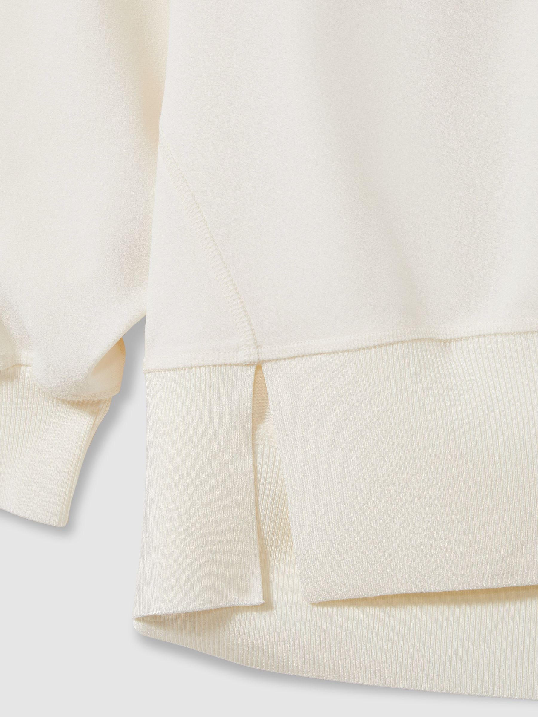 Woven Hooded Top in Cream - Image 6 of 6