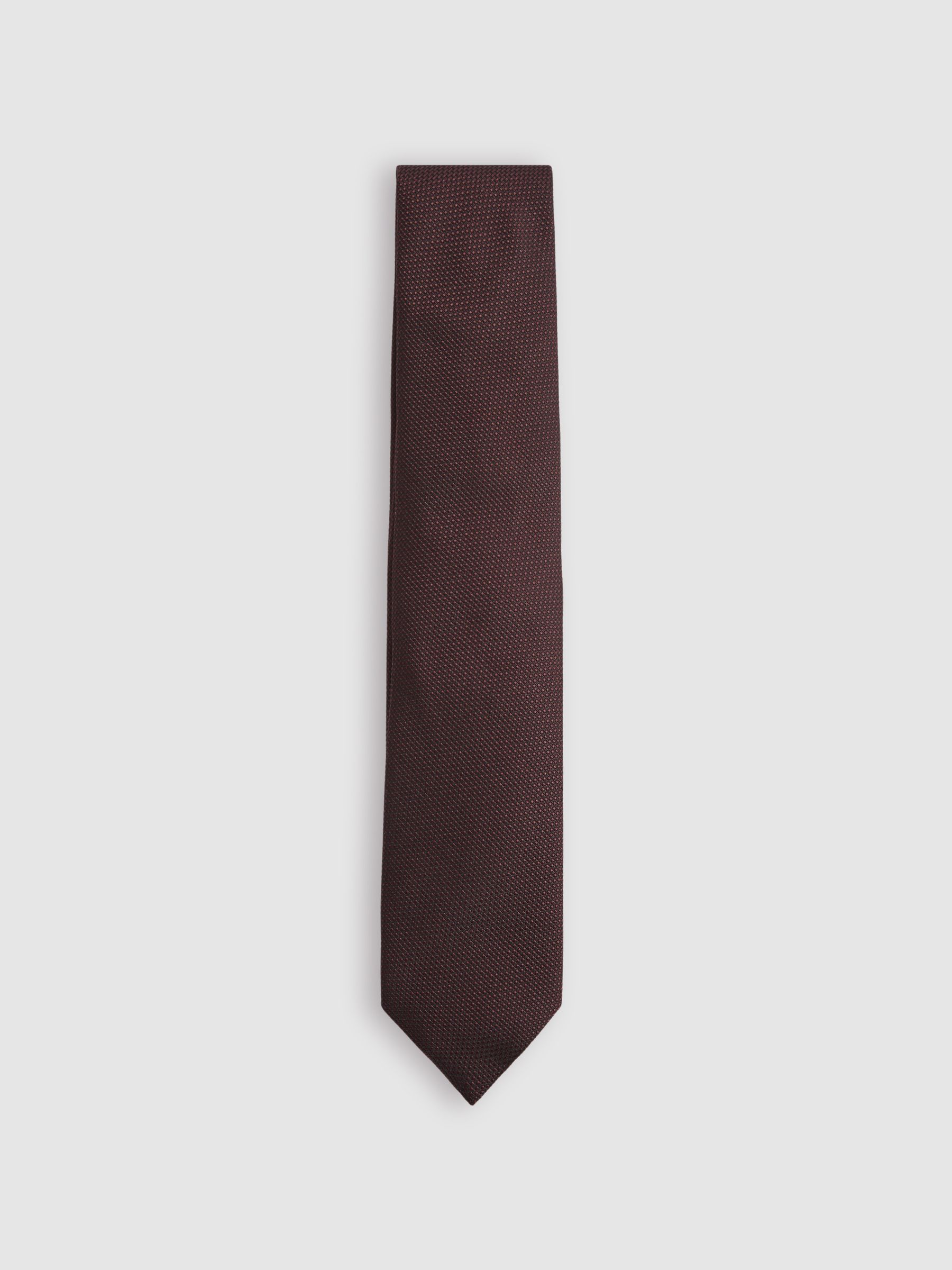 Tie And Pocket Square Gift Set in Bordeaux - Image 4 of 6