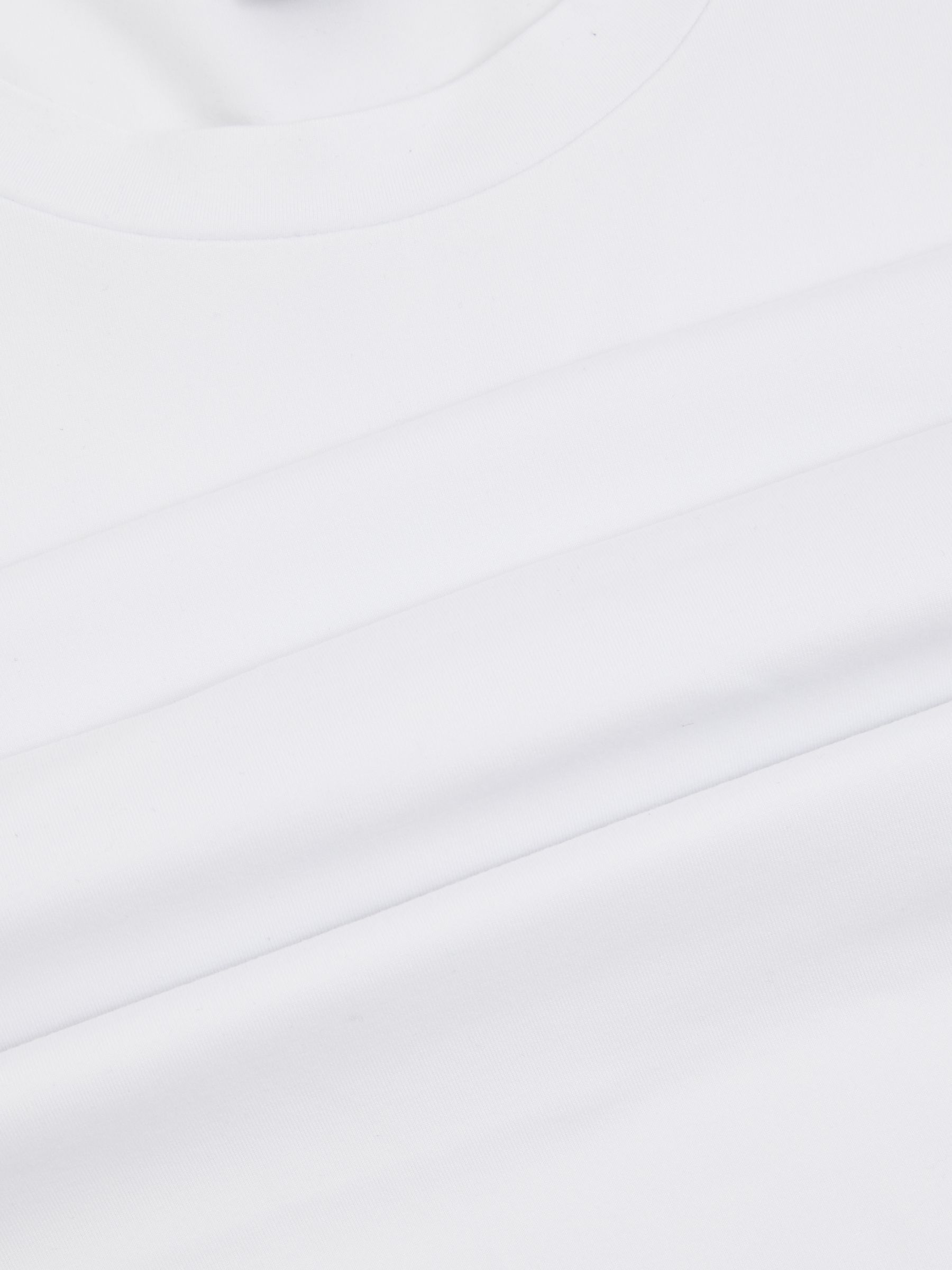 Crew-Neck Jersey T-shirt in White - Image 6 of 6