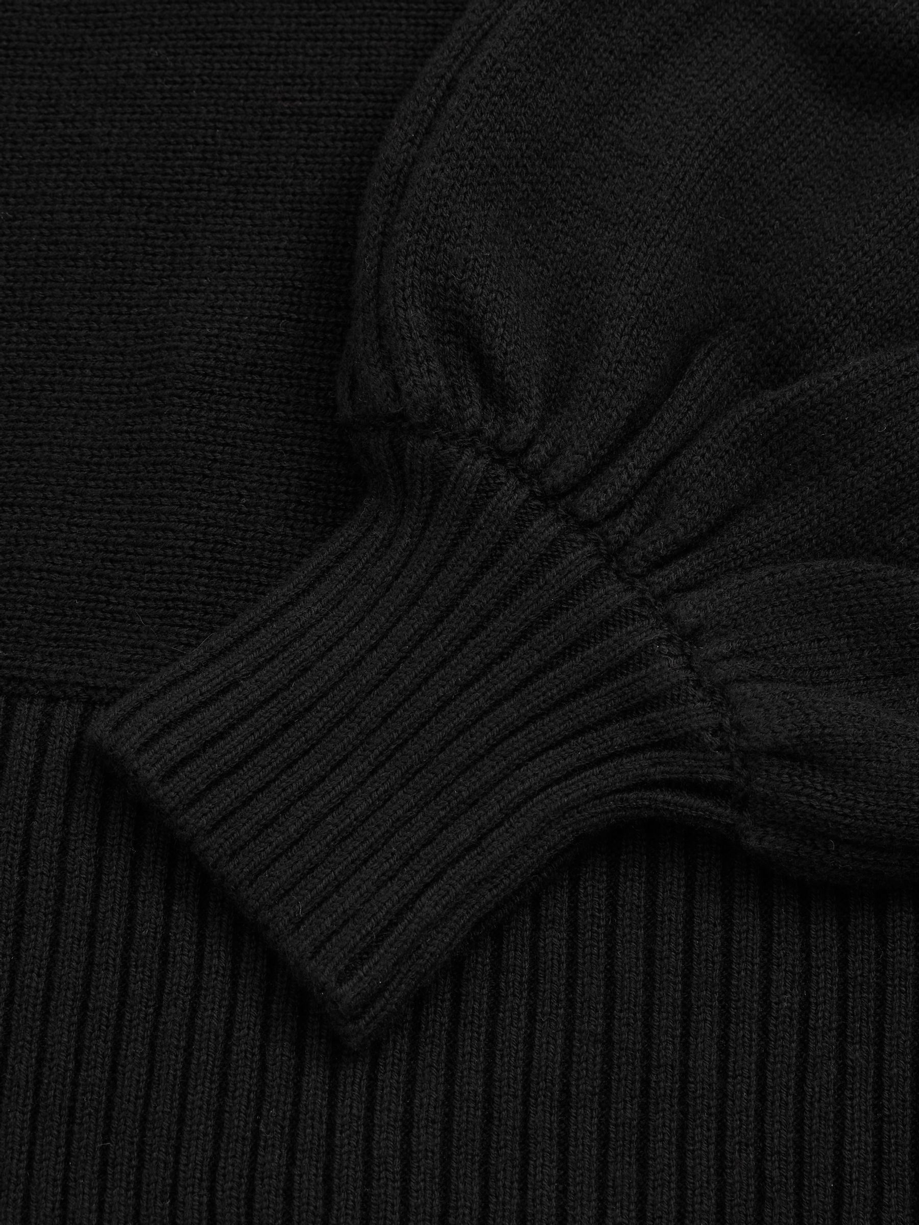 Florere Wool Blend Roll Neck Jumper in Black - Image 6 of 6