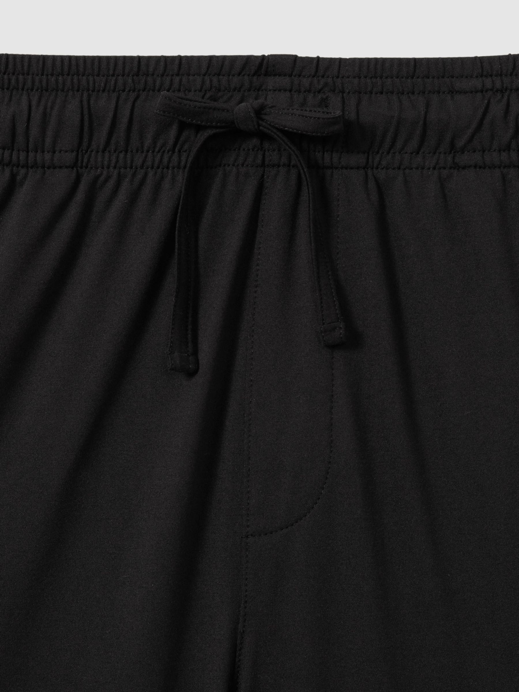 Denver Drawstring-Waist Jersey Shorts in Black - Image 6 of 6