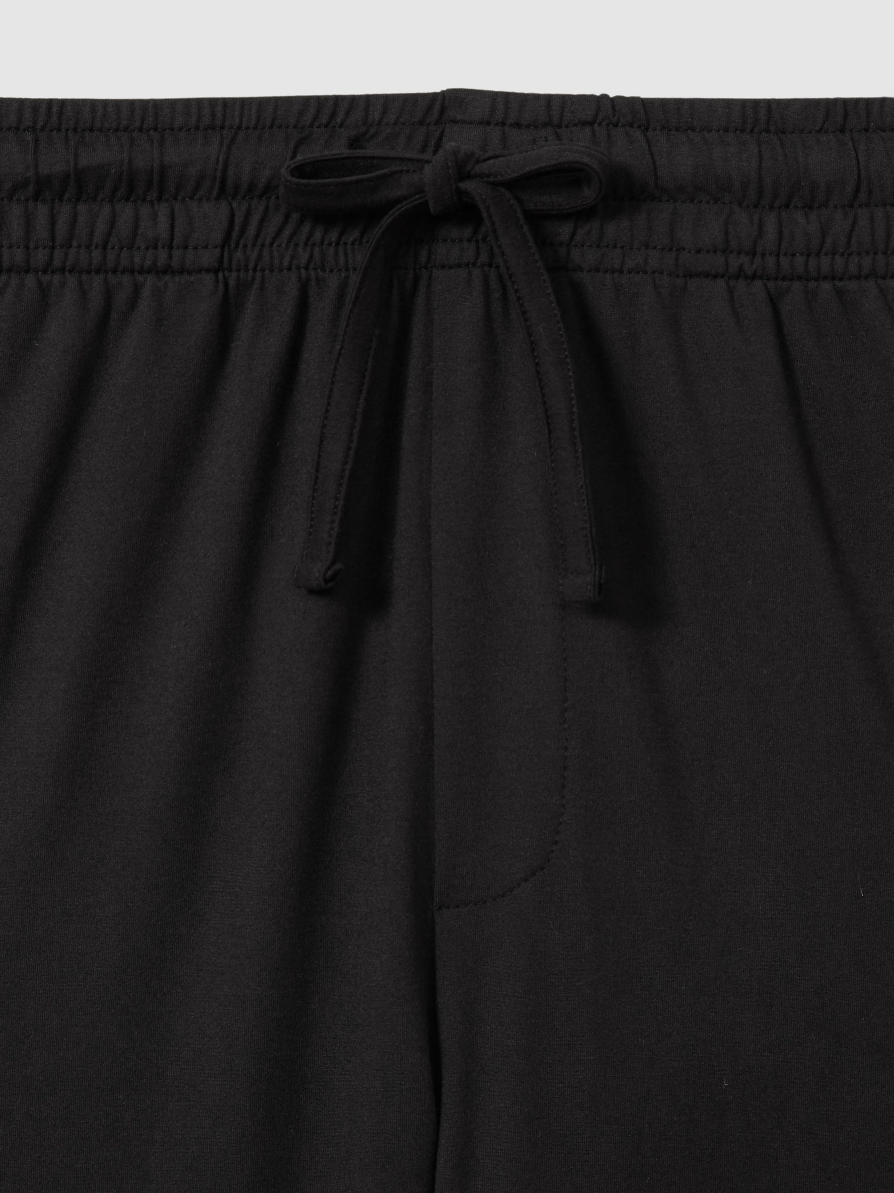 Tapered Stretch-Jersey Joggers in Black - Image 6 of 6