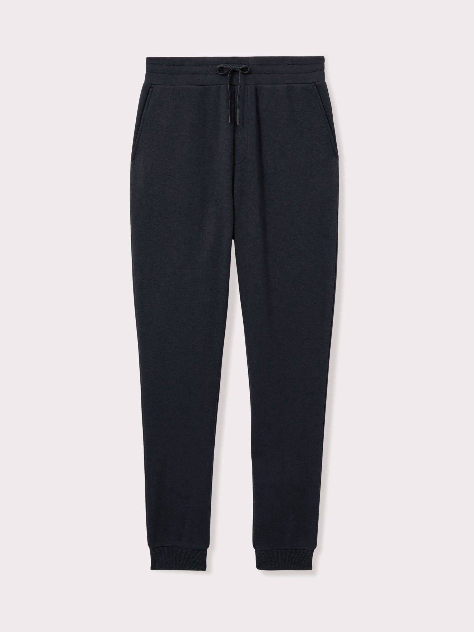 Cotton-Blend Jersey Joggers in Navy - Image 2 of 6