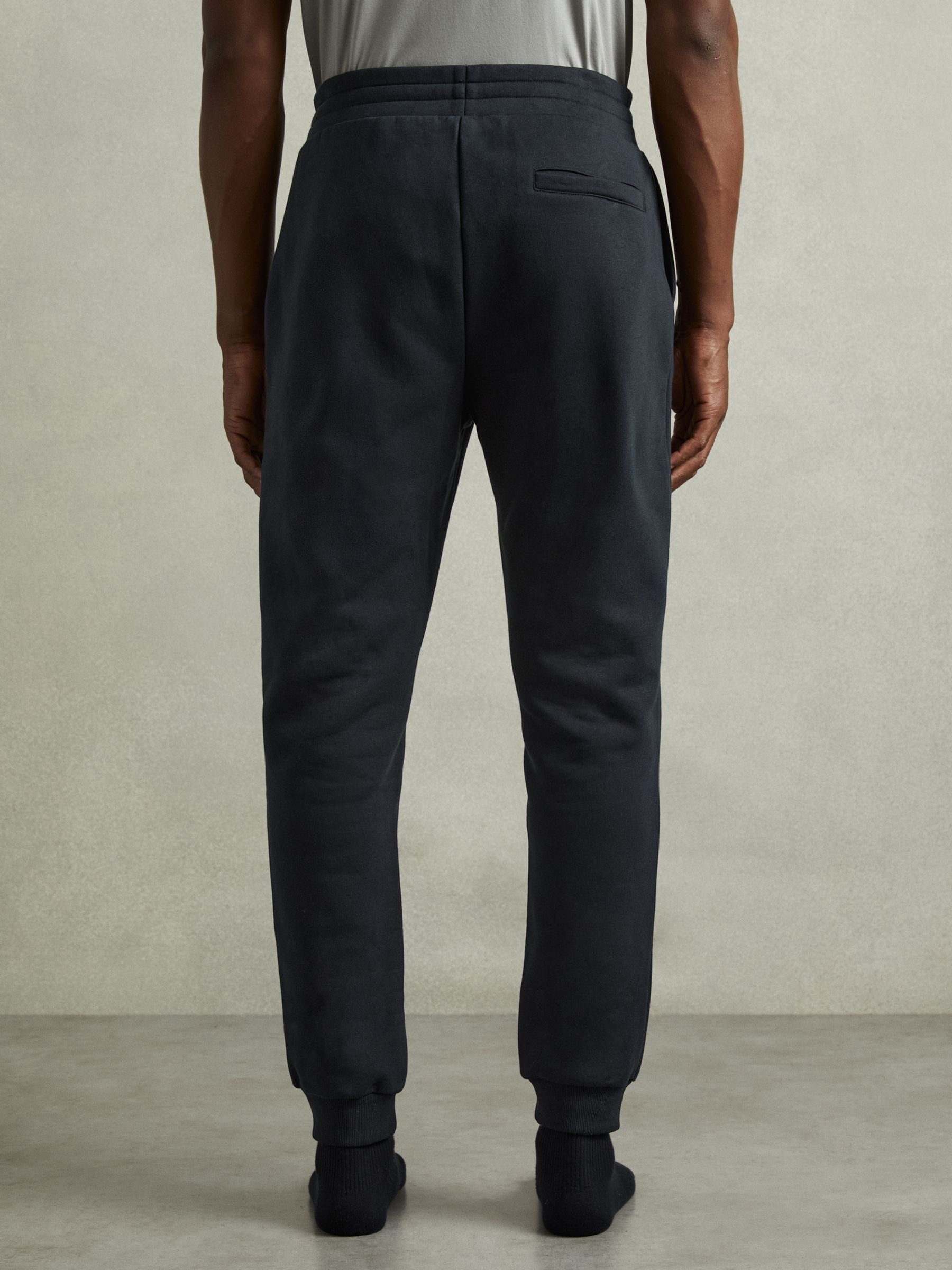 Cotton-Blend Jersey Joggers in Navy - Image 5 of 6