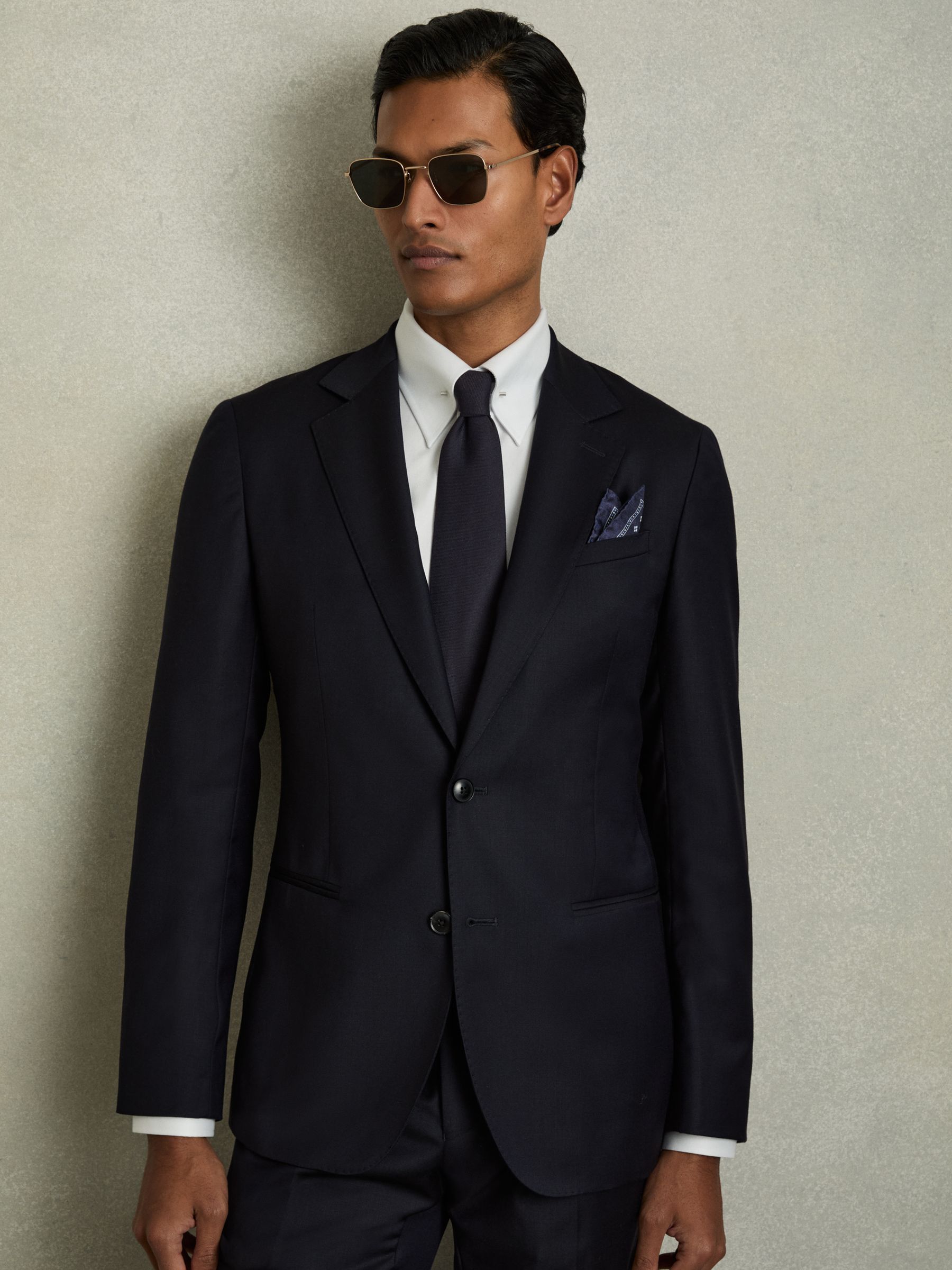 Tie And Pocket Square Gift Set in Navy - Image 2 of 6