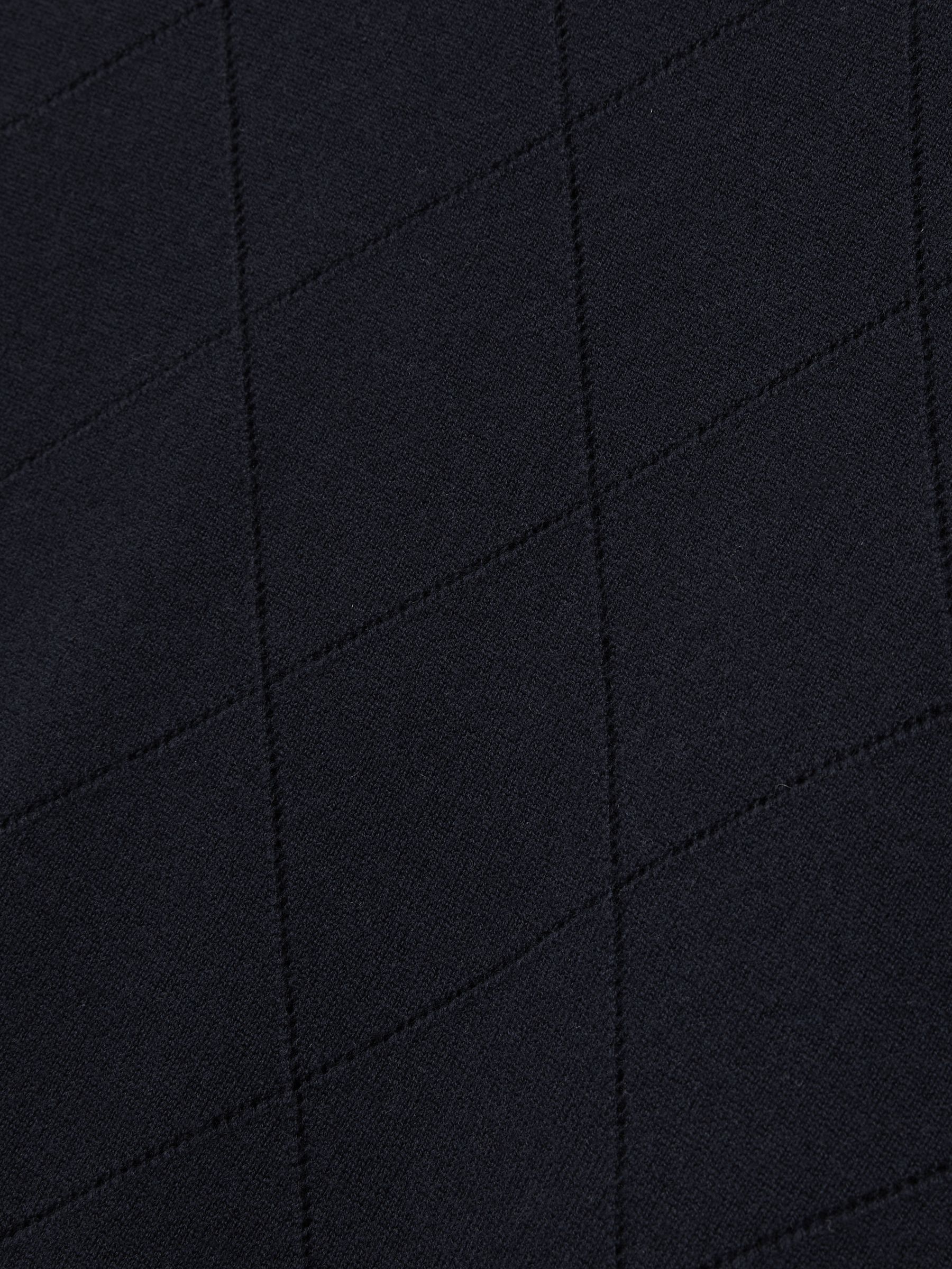 Wool Argyle Crew-Neck Jumper in Navy - Image 7 of 7