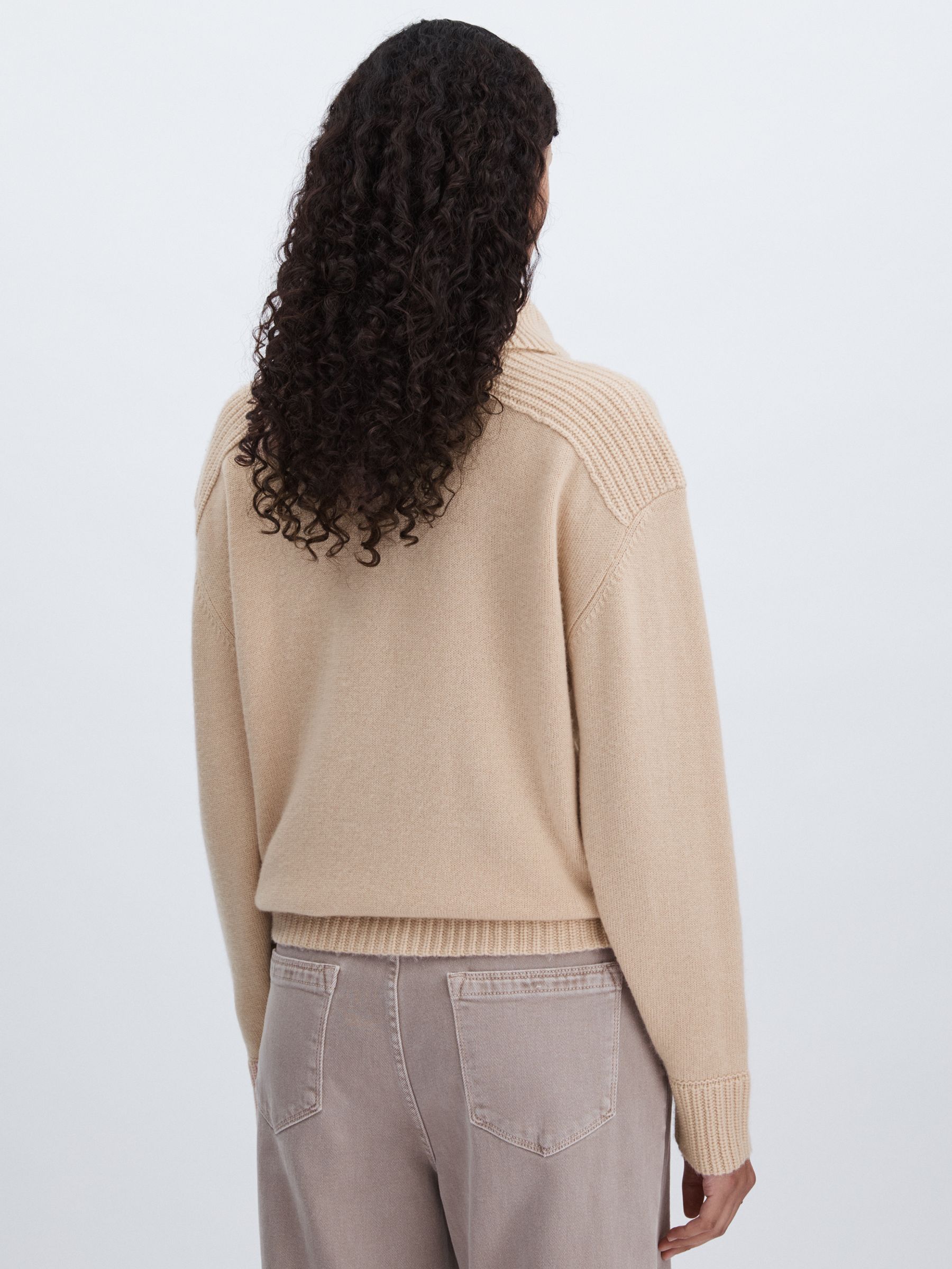 Madeleine Thompson Wool-Cashmere Roll-Neck Jumper in Buttermilk - Image 5 of 6