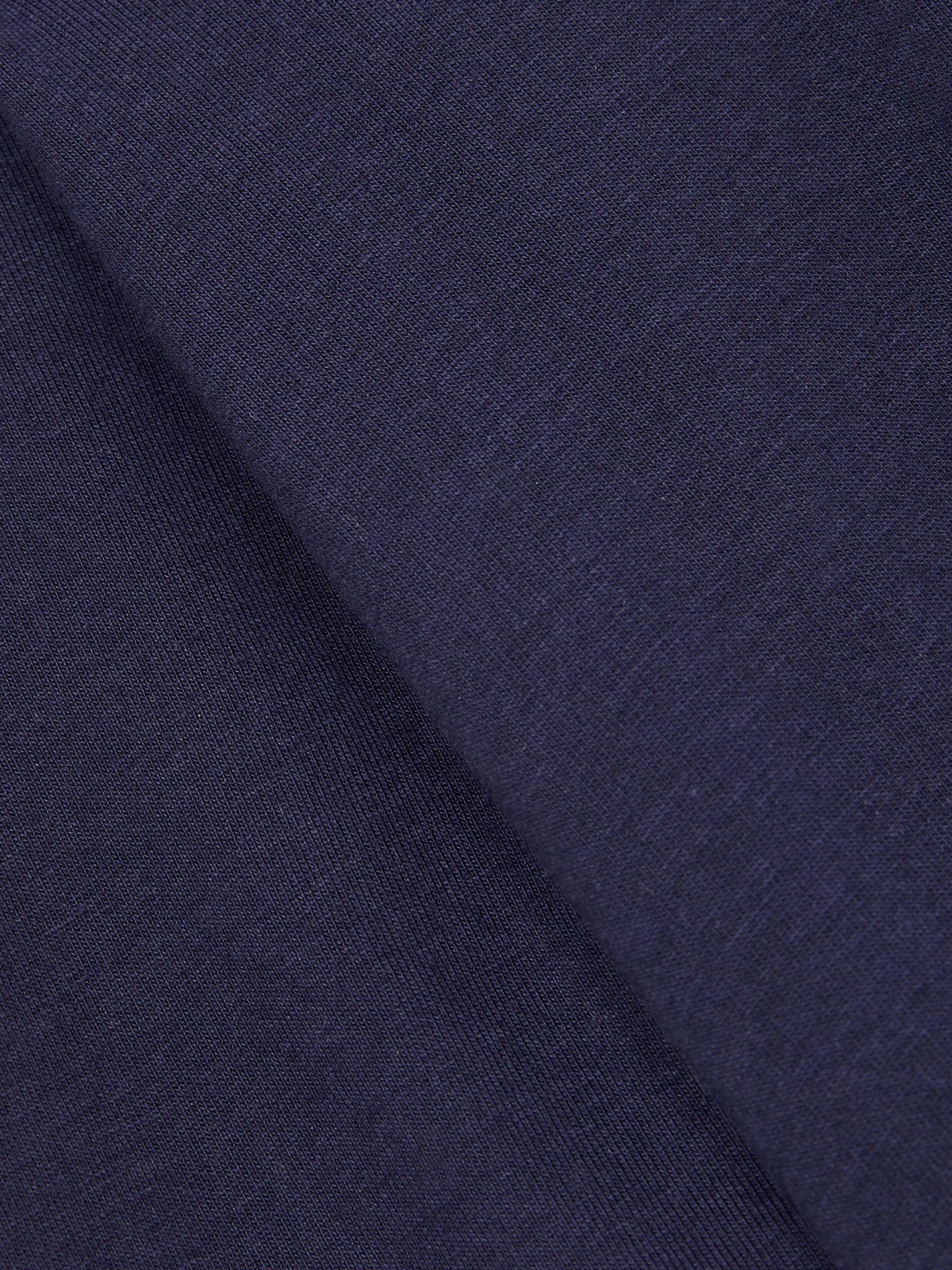 4-9 yrs Cotton-Jersey Roll-Neck Top with Stretch in Navy - Image 4 of 4