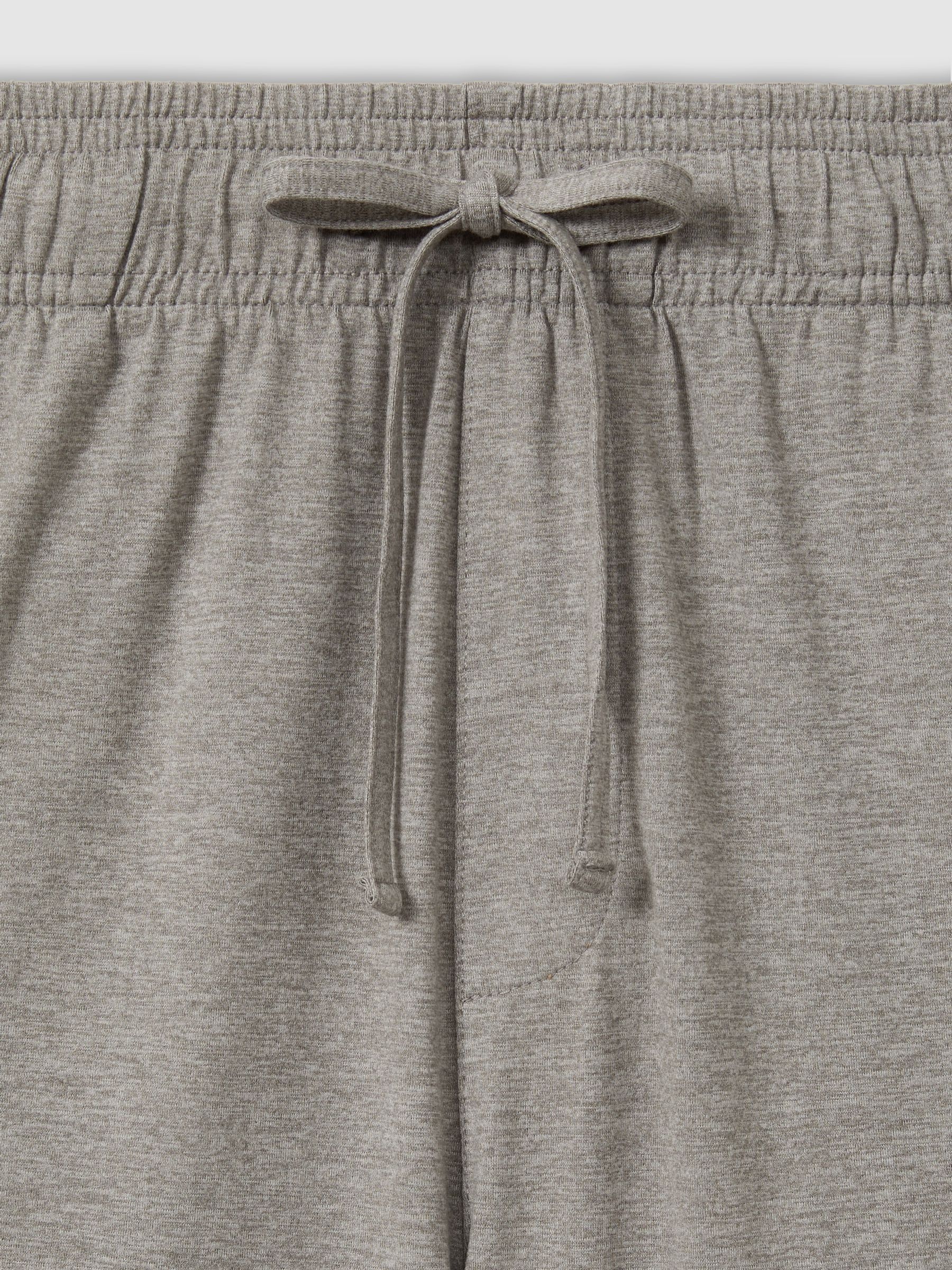 Denver Drawstring-Waist Jersey Shorts in Grey Melange - Image 6 of 6