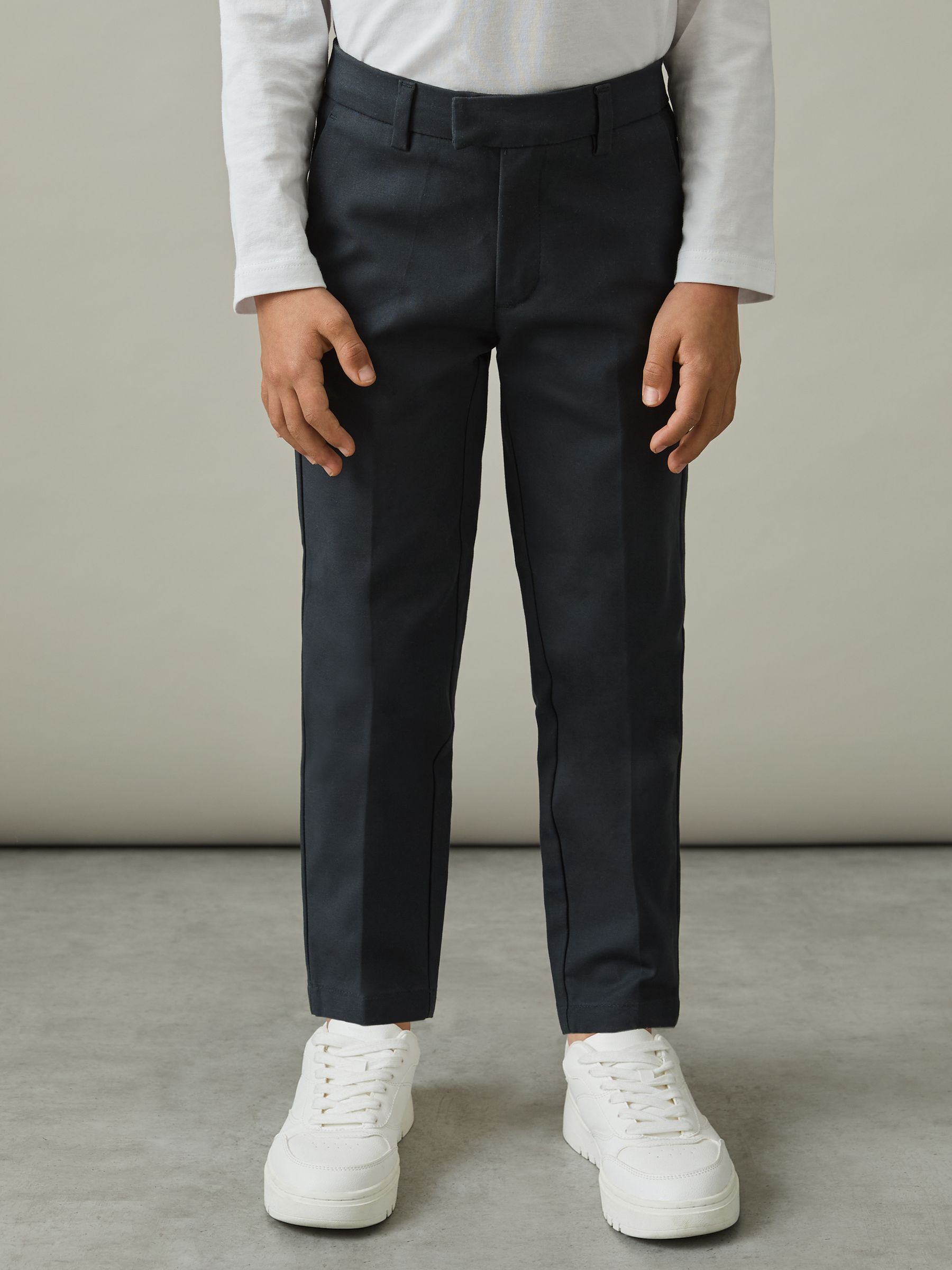 Teen Slim Fit Tapered Chinos in Steel Blue - Image 3 of 4