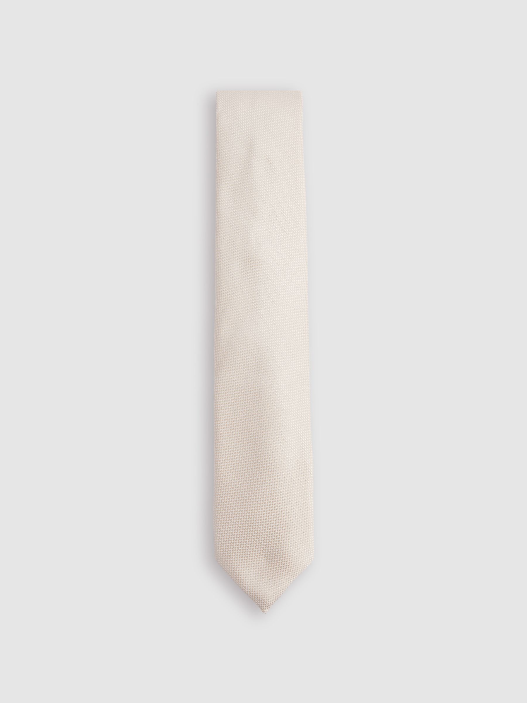 Tie And Pocket Square Gift Set in Oatmeal - Image 4 of 6