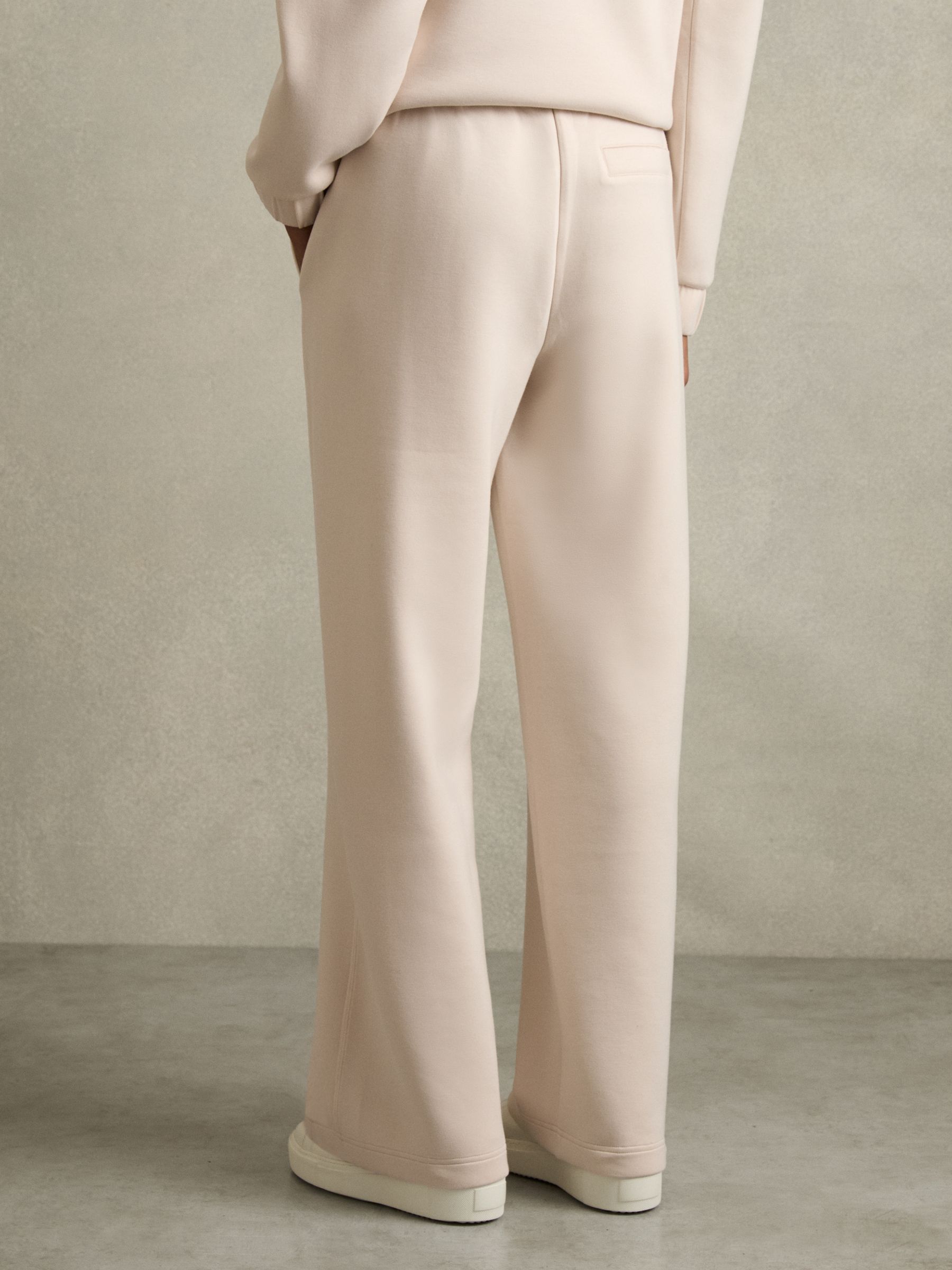 Interlock Wide-Leg Drawstring Joggers in Stone - image 5