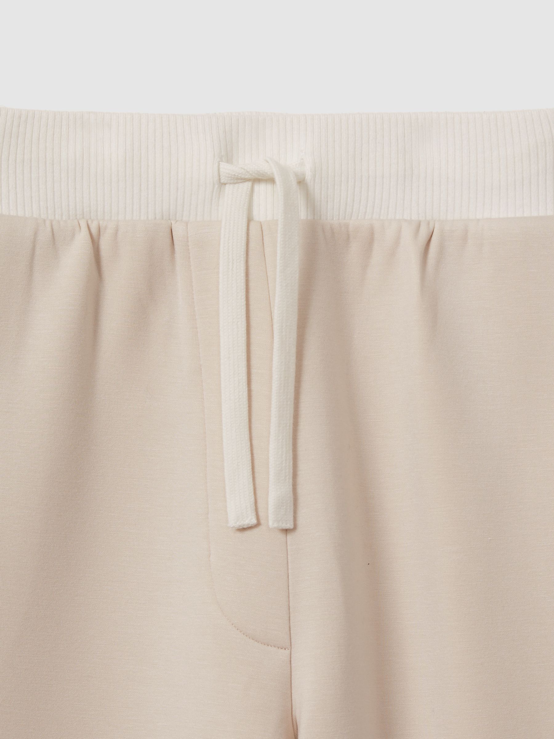 Wide-Leg Jersey Drawstring Joggers in Stone - Image 6 of 6
