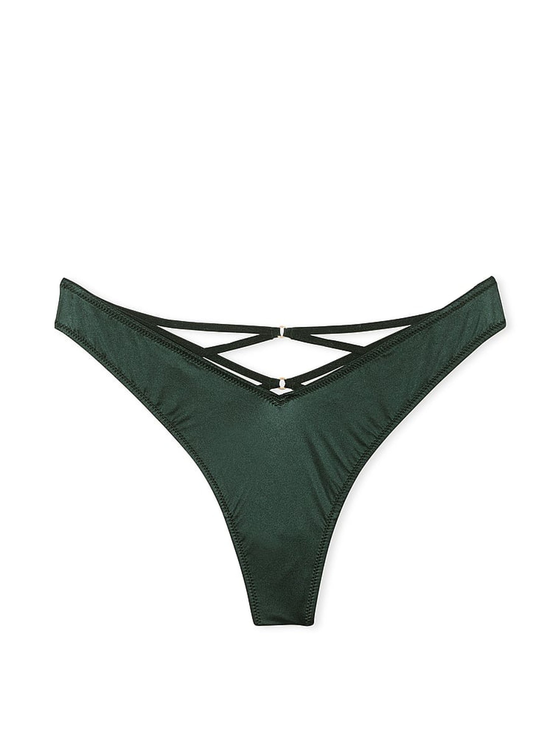 Botanical Green Thong Knickers - Image 3 of 3