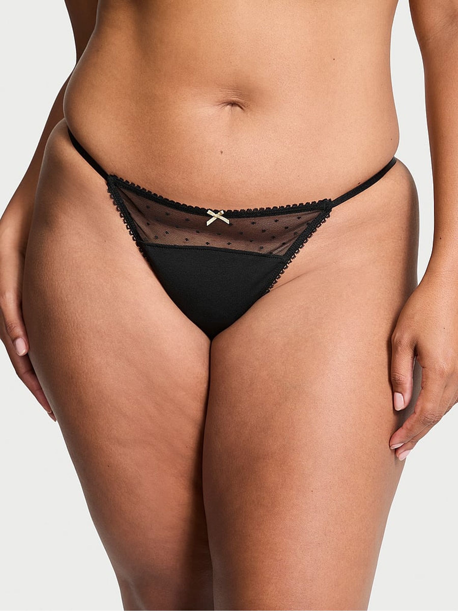 Black G String Knickers - Image 1 of 3