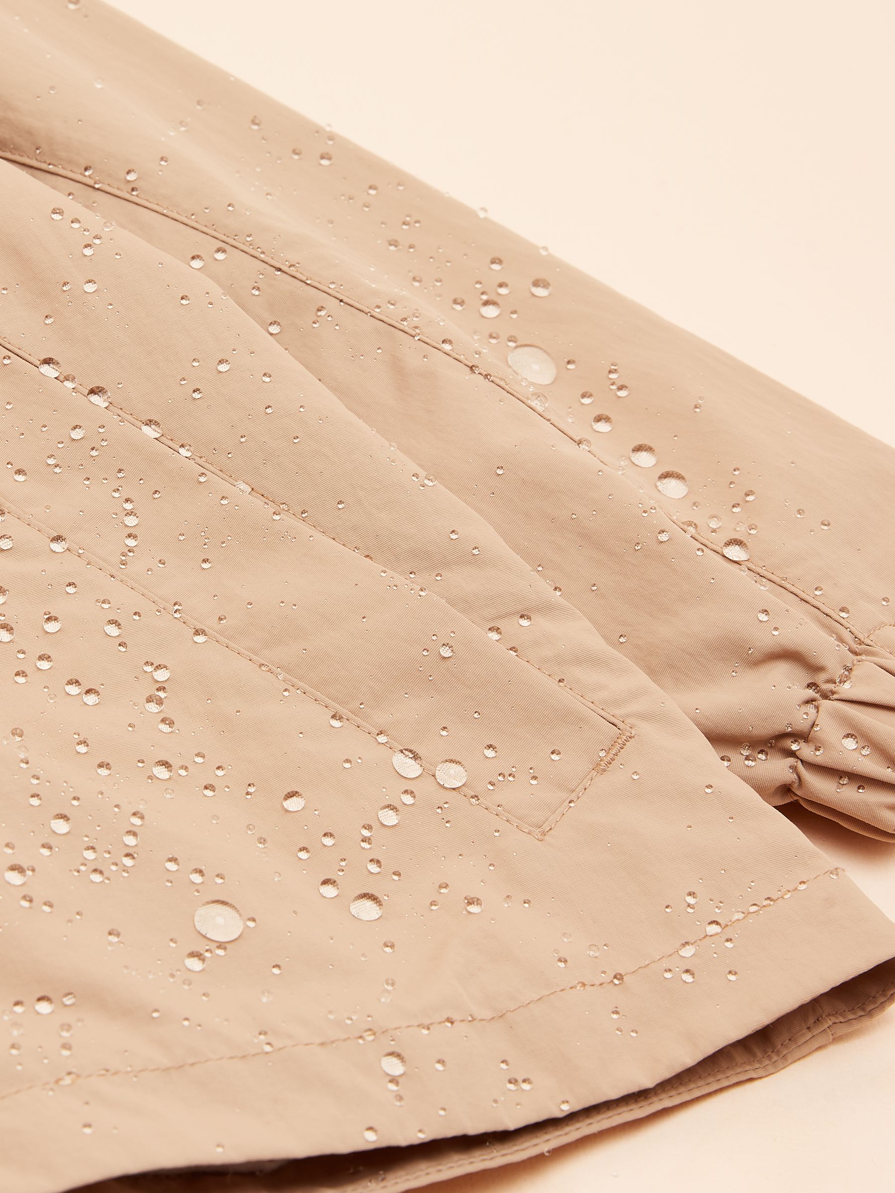 Girls' Meadow Brown Showerproof Raincoat With Hood - Image 7 of 7
