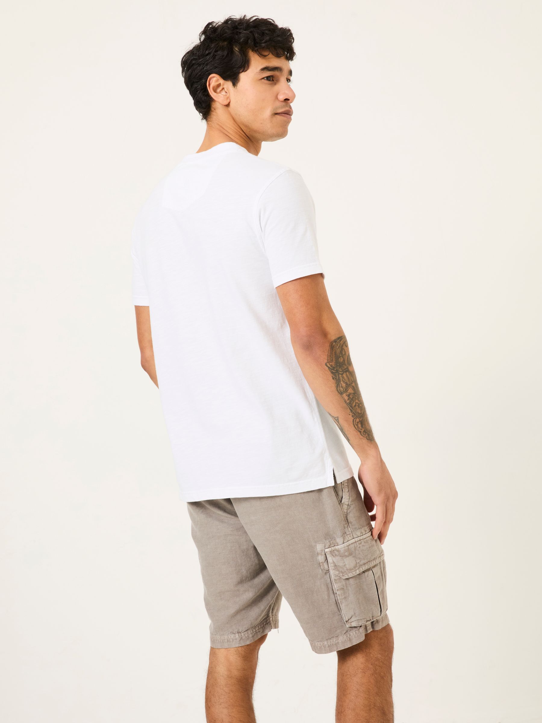 White Woodside Slub Henley - Image 2 of 5