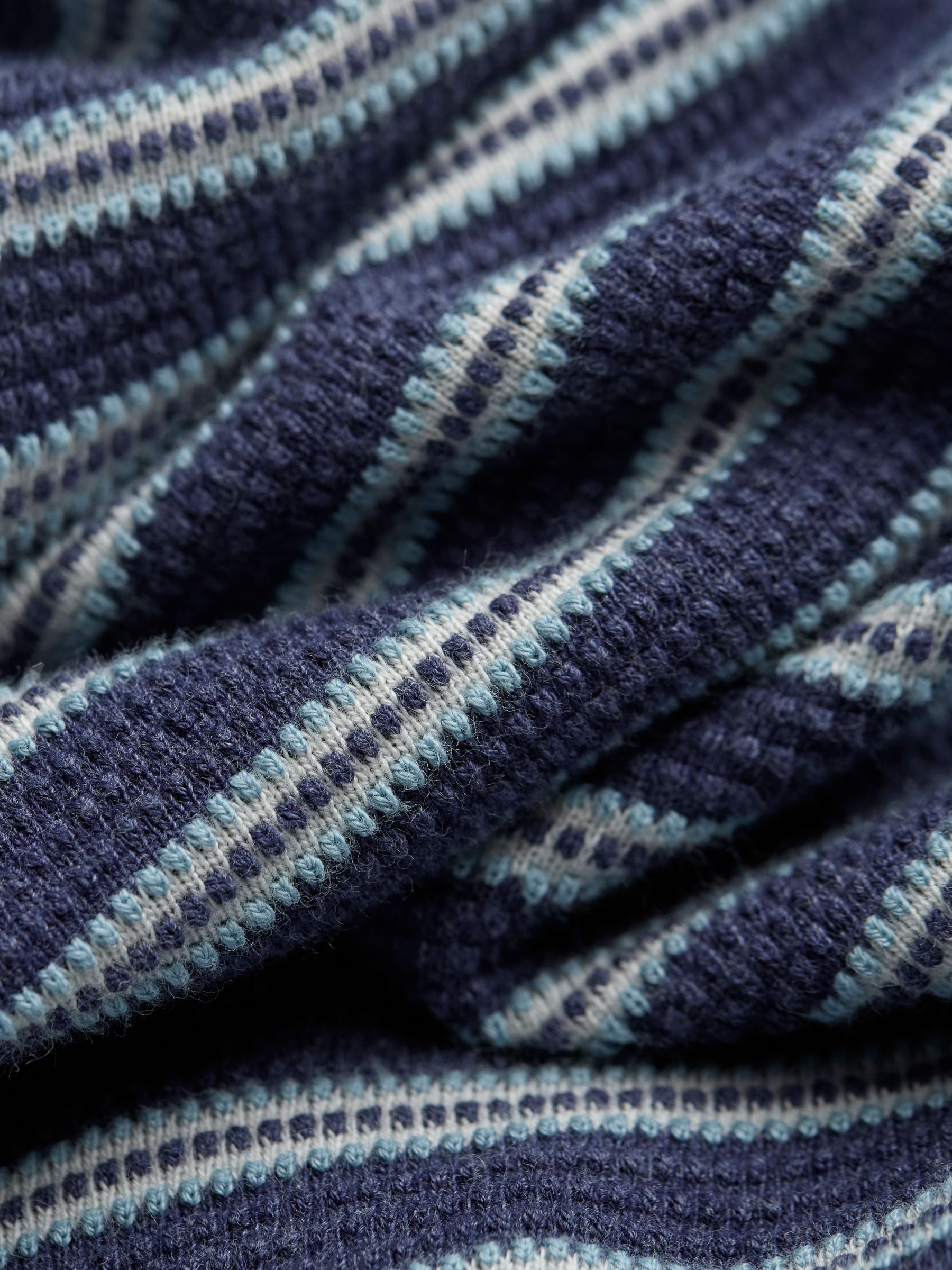 Navy Waffle Stripe Tshirt - Image 8 of 8