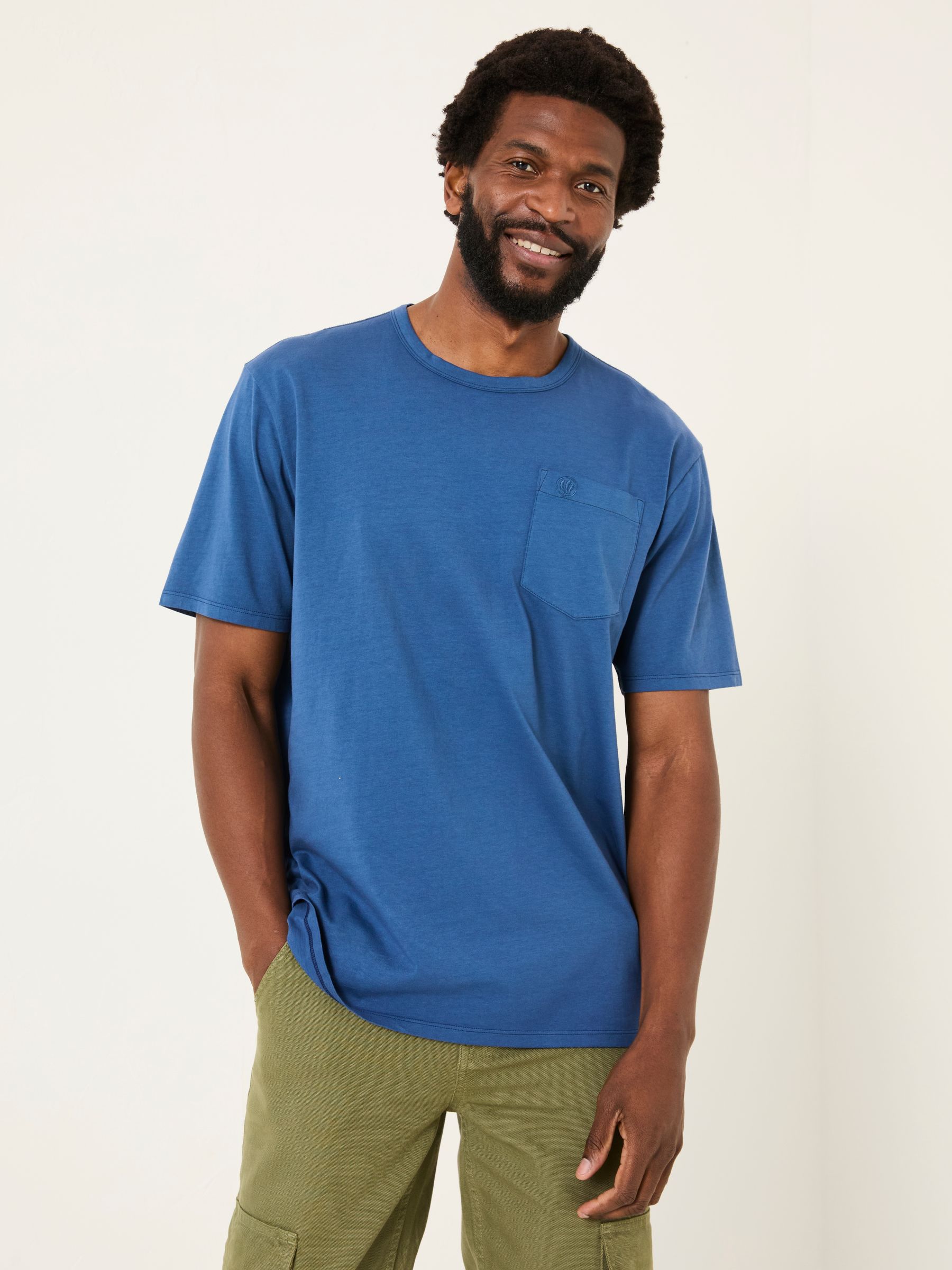 Tye Blue Denim Pocket Relaxed T-shirt - Image 1 of 5