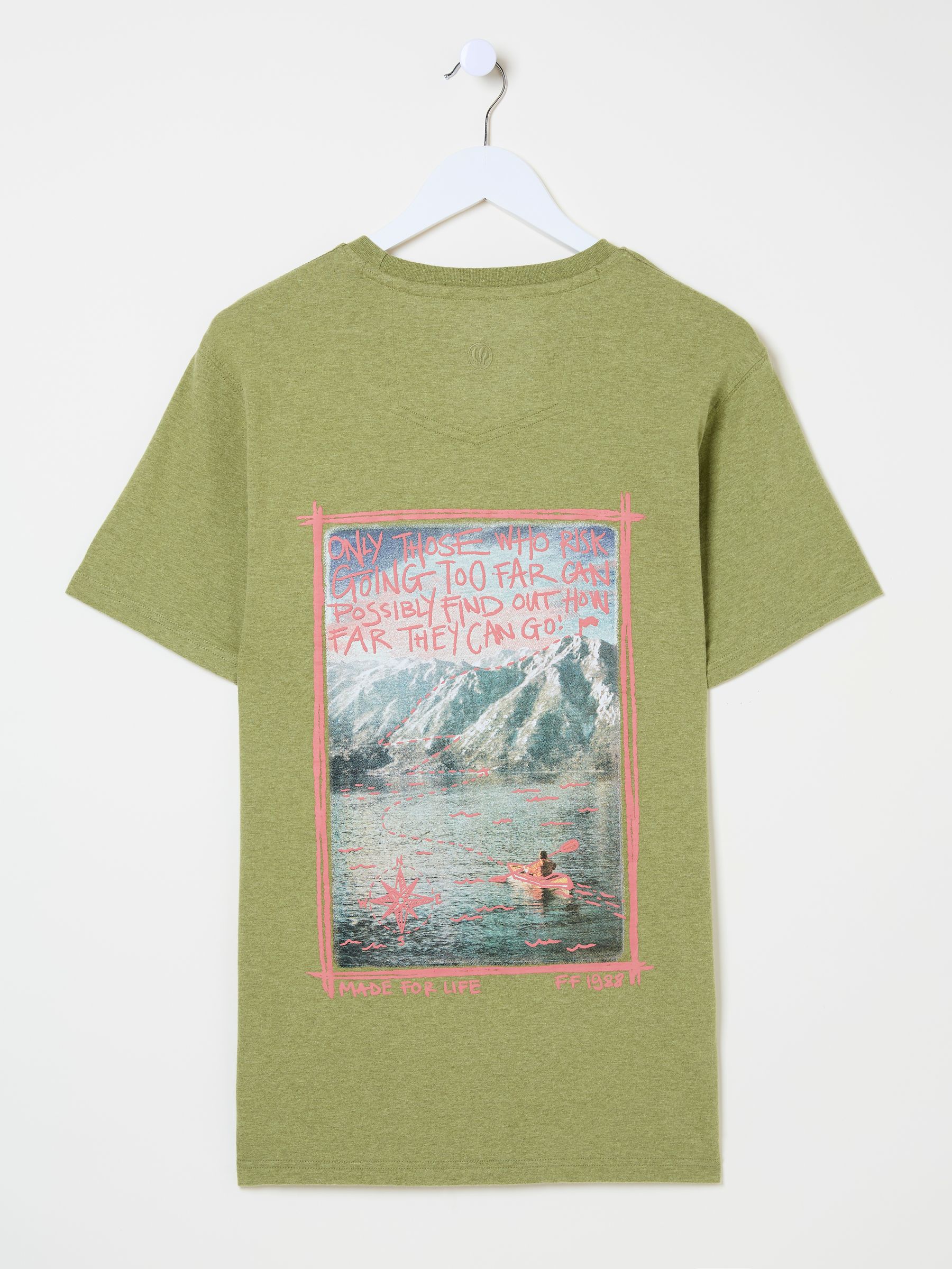 Green Kayak 100% Cotton Short Sleeve Graphic T-Shirt - Image 6 of 7