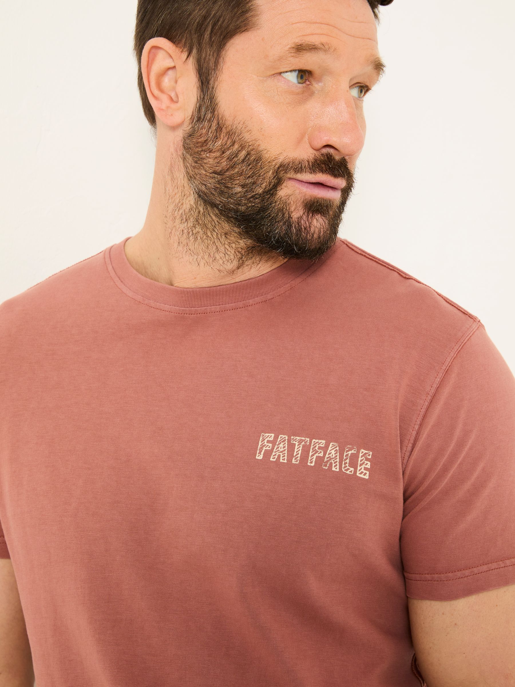 Rust Brown 100% Cotton Short Sleeve Graphic T-Shirt - Image 4 of 8