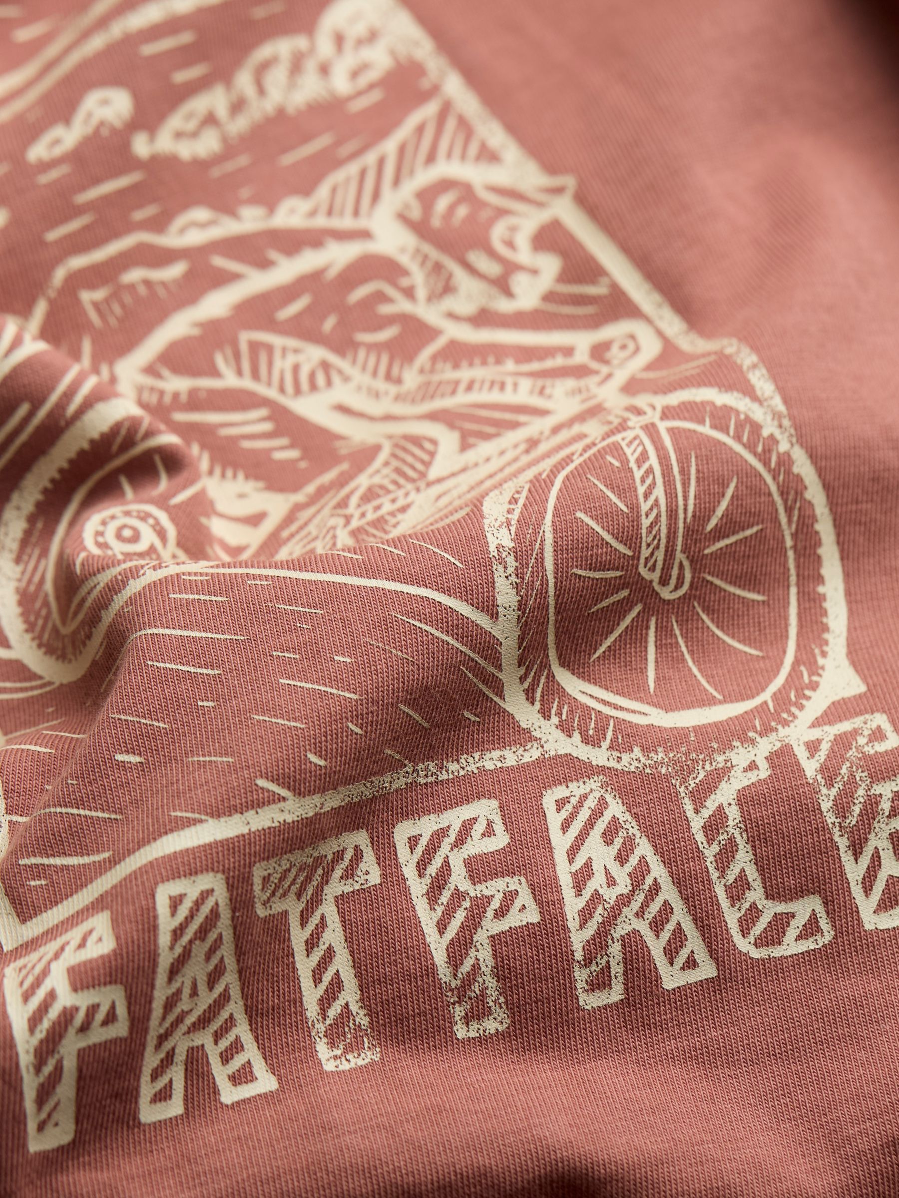 Rust Brown 100% Cotton Short Sleeve Graphic T-Shirt - Image 7 of 8