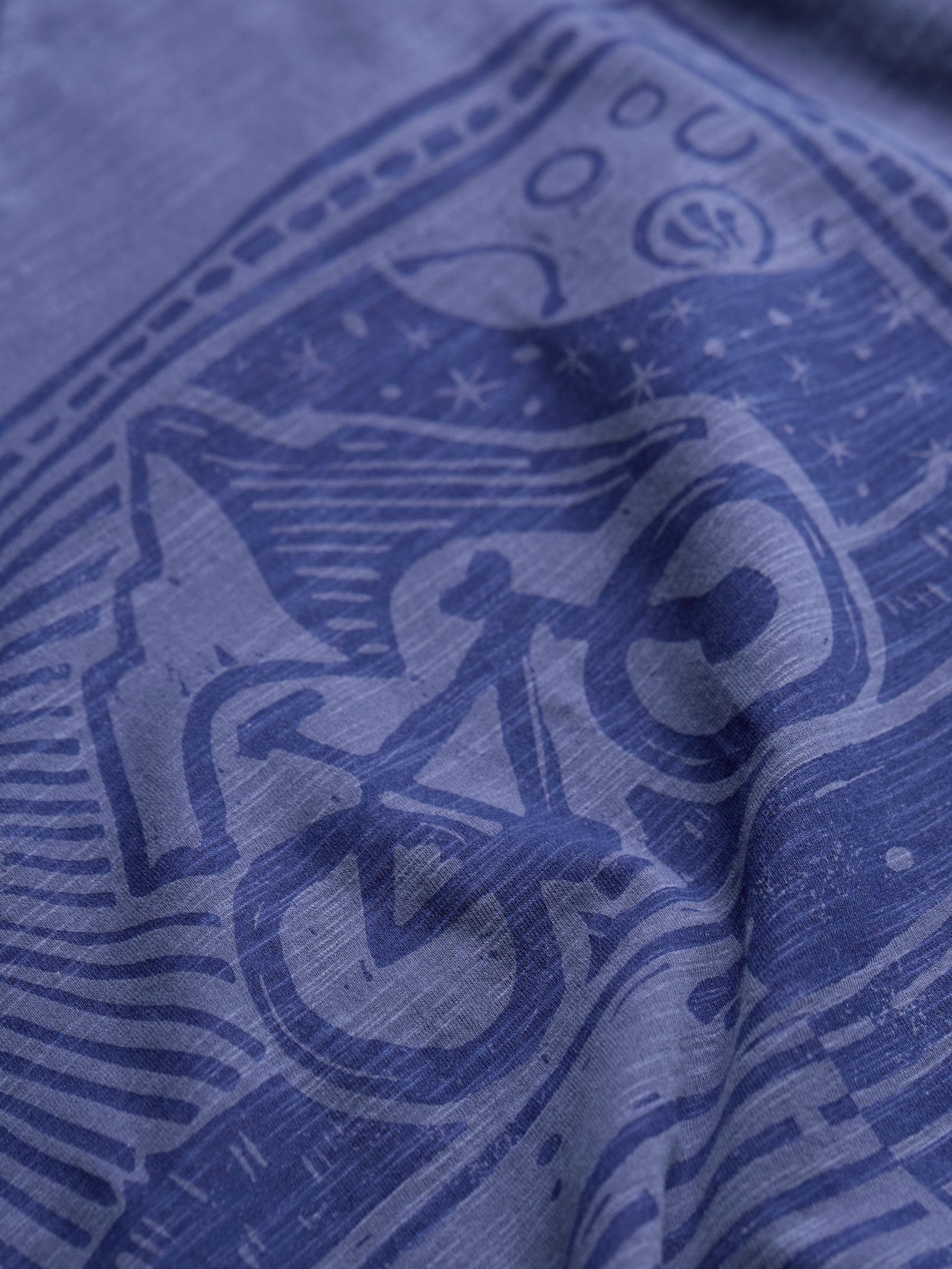 French Navy Bike Long Way Graphic Tshirt - Image 6 of 6