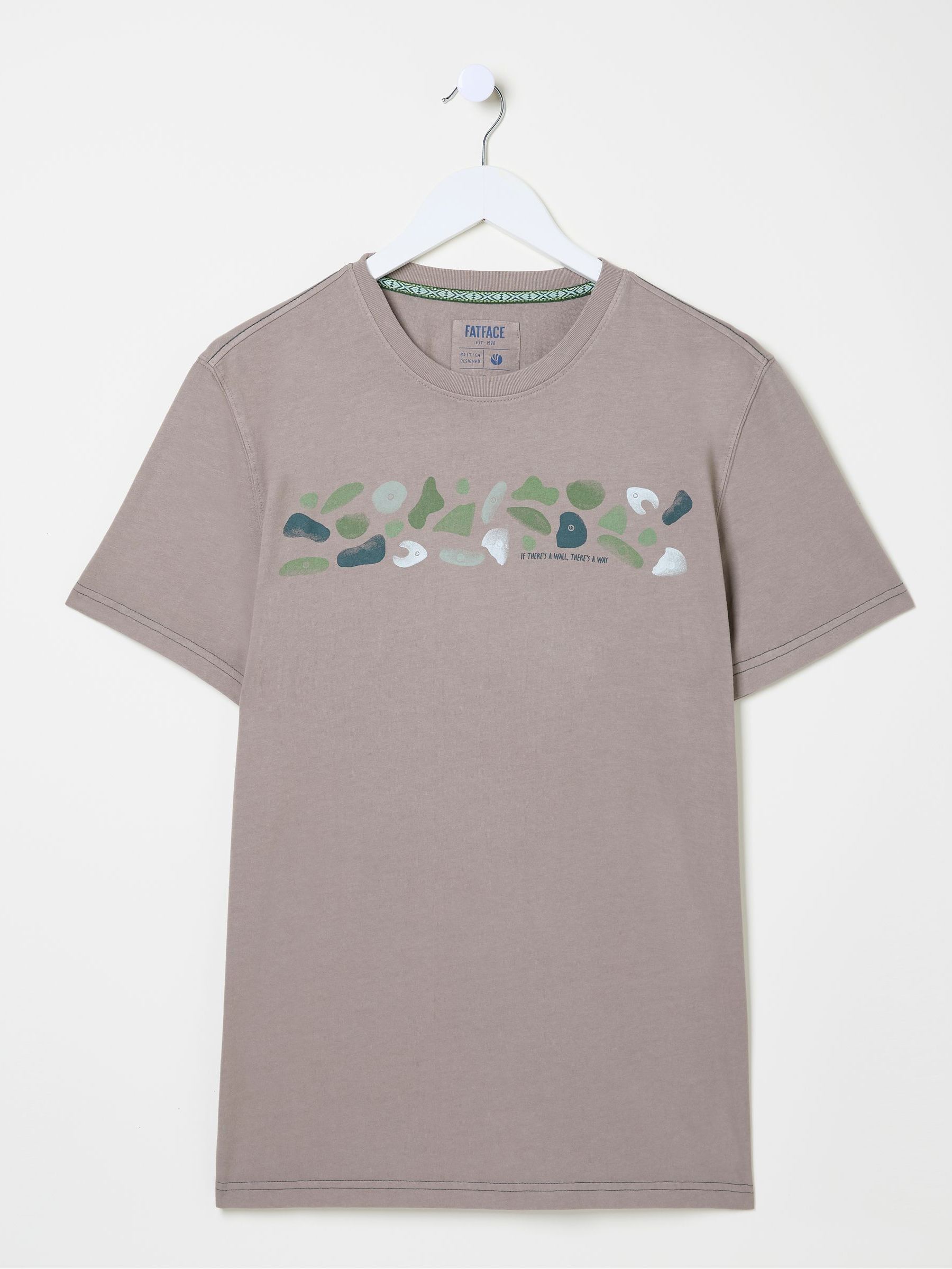 Grey Climbing 100% Cotton Short Sleeve Graphic T-Shirt - Image 5 of 6
