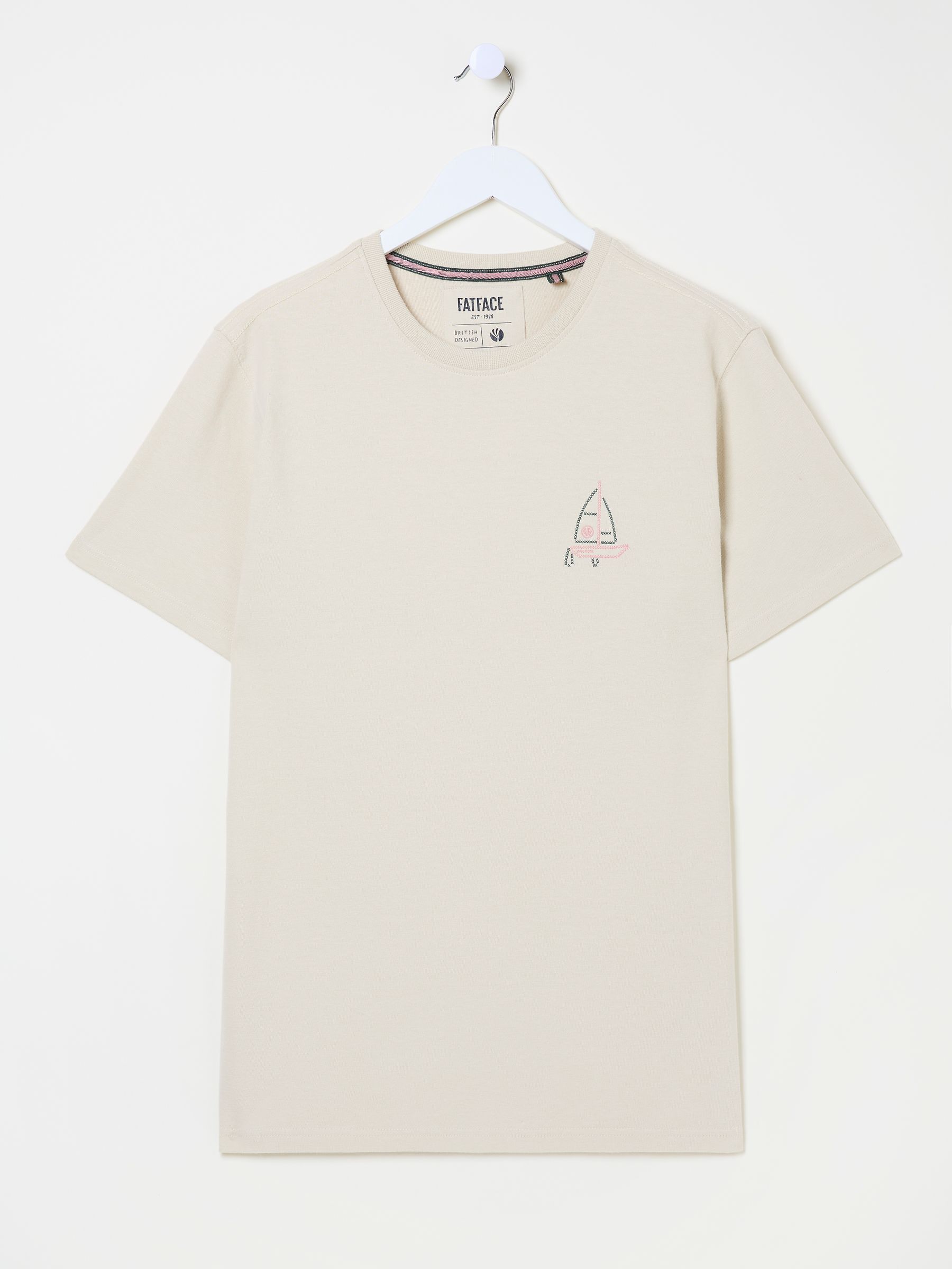 Natural Stitch Boat Embroidered Tshirt - Image 5 of 6
