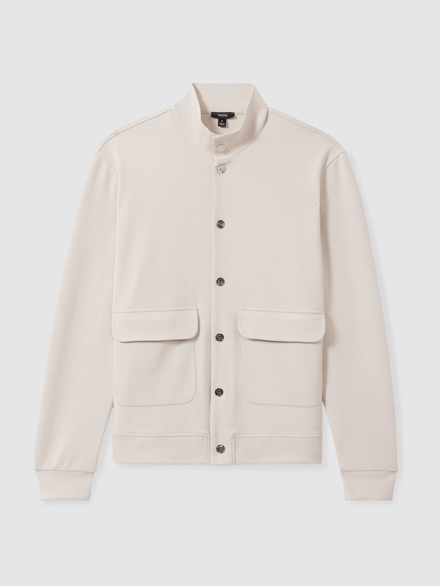 Interlock Funnel-Neck Jacket in Off White - Image 2 of 7