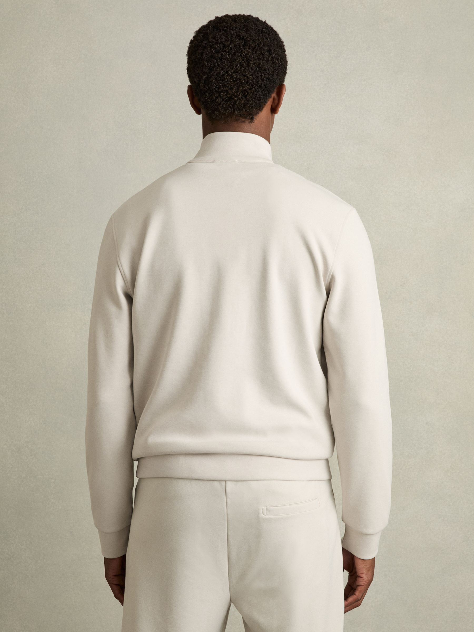 Interlock Funnel-Neck Jacket in Off White - Image 5 of 7