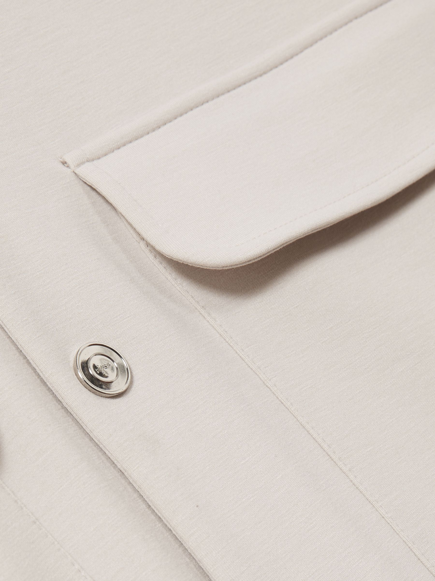 Interlock Funnel-Neck Jacket in Off White - Image 7 of 7
