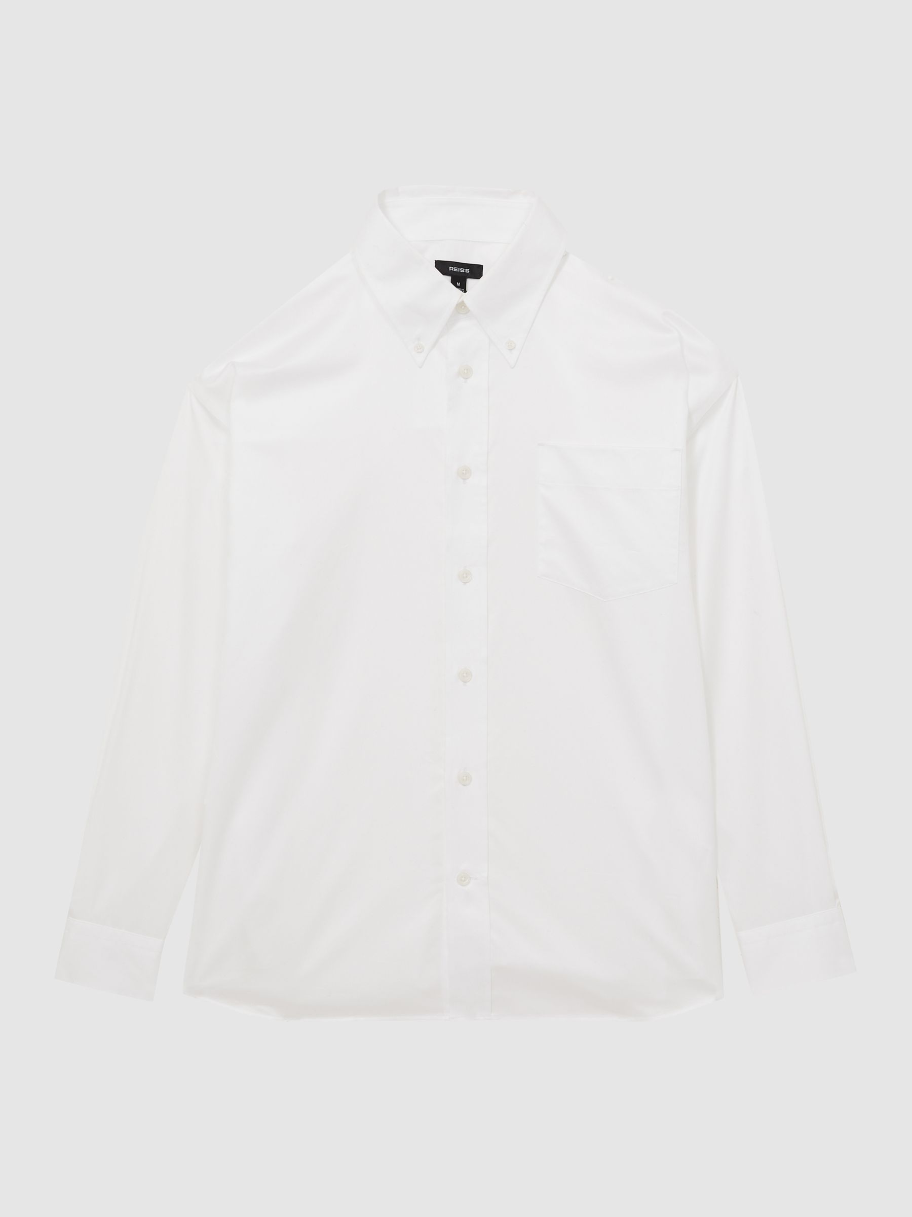 قميص واسع قطن بكُم طويل Kris من Reiss - صورة 2 من 6 قميص واسع قطن بكُم طويل Kris من Reiss - صورة 2 من 6