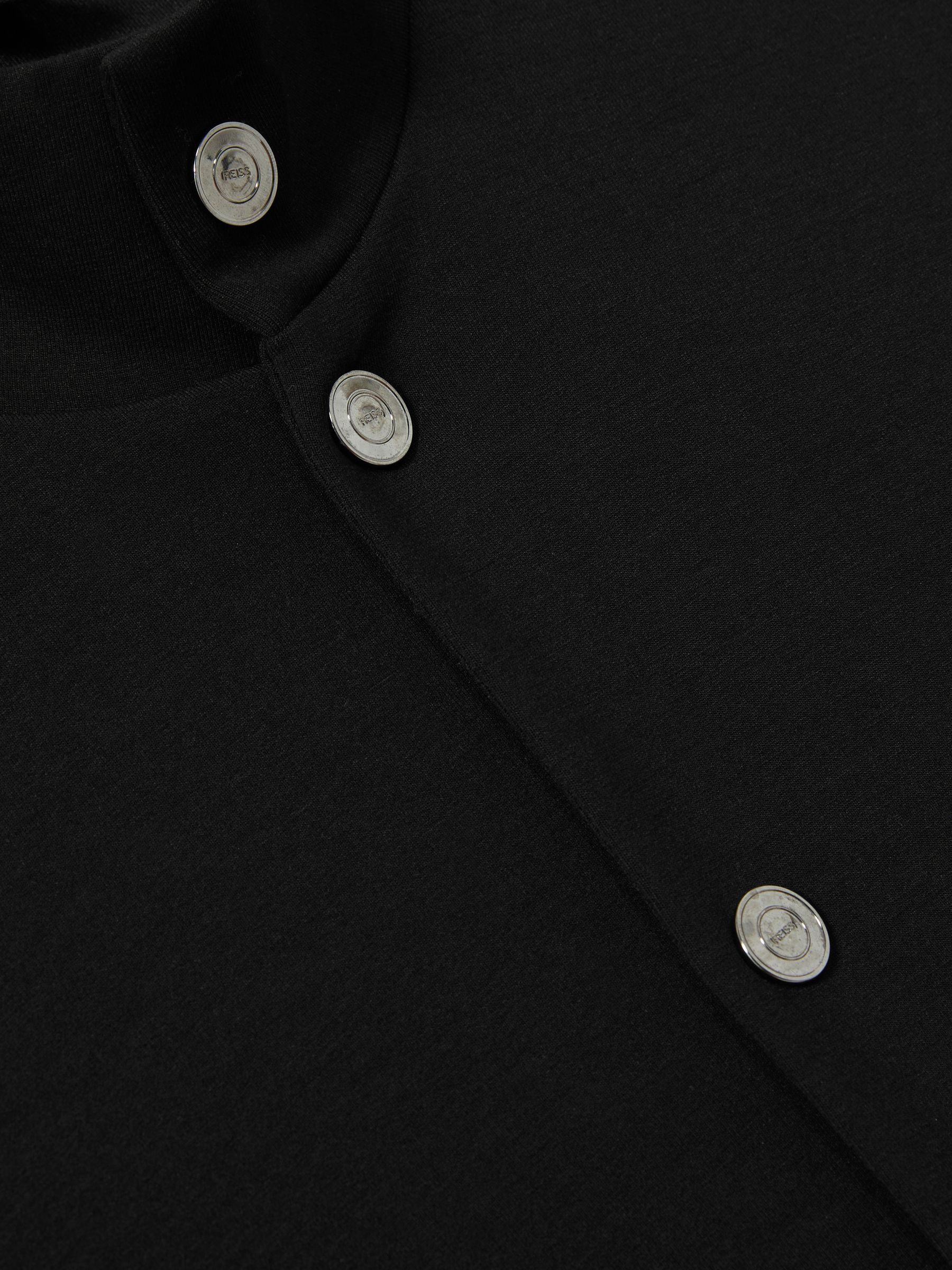 Interlock Funnel-Neck Jacket in Black - Image 6 of 6