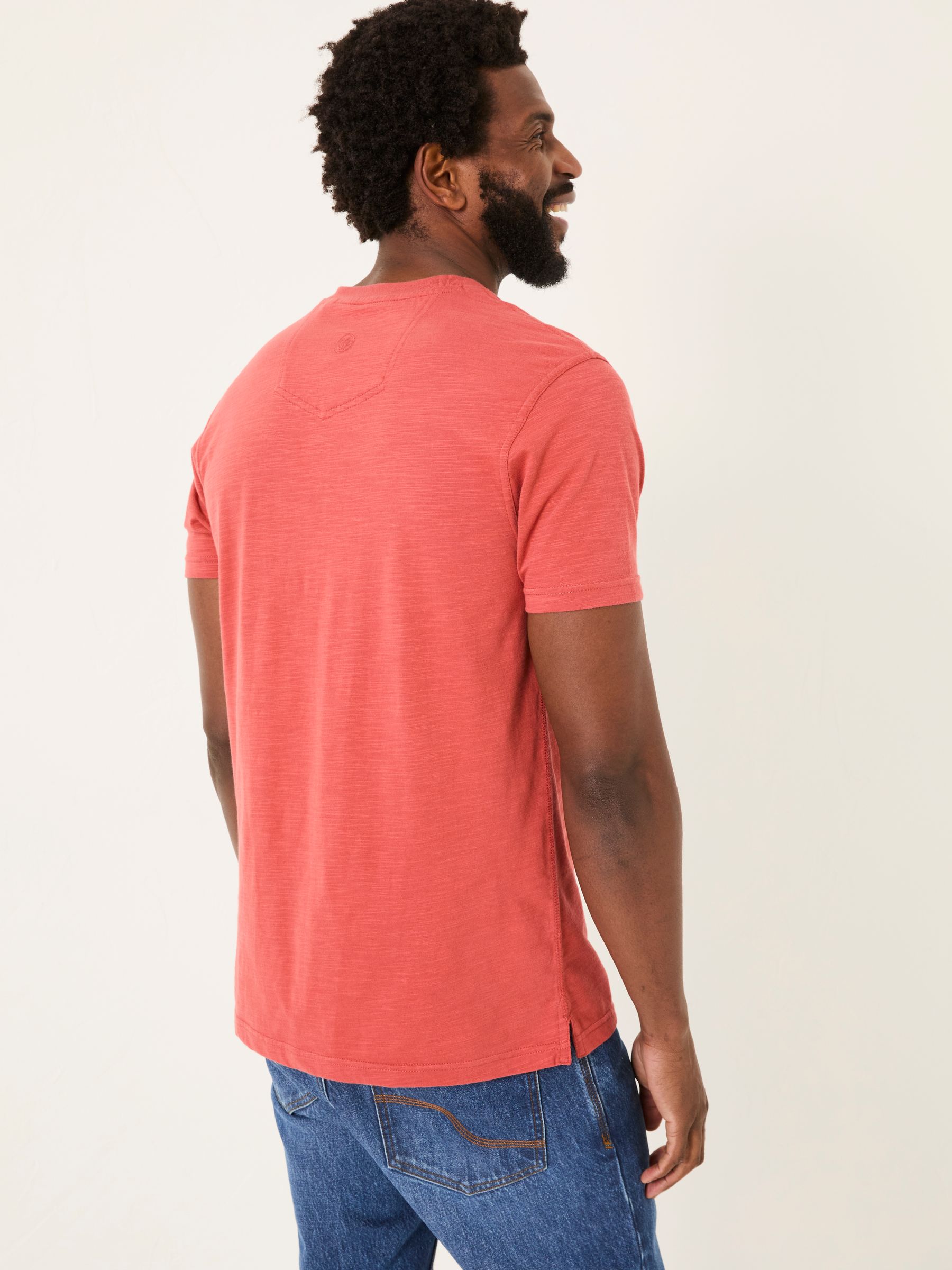 Vintage Red Woodside Slub Henley - Image 2 of 5