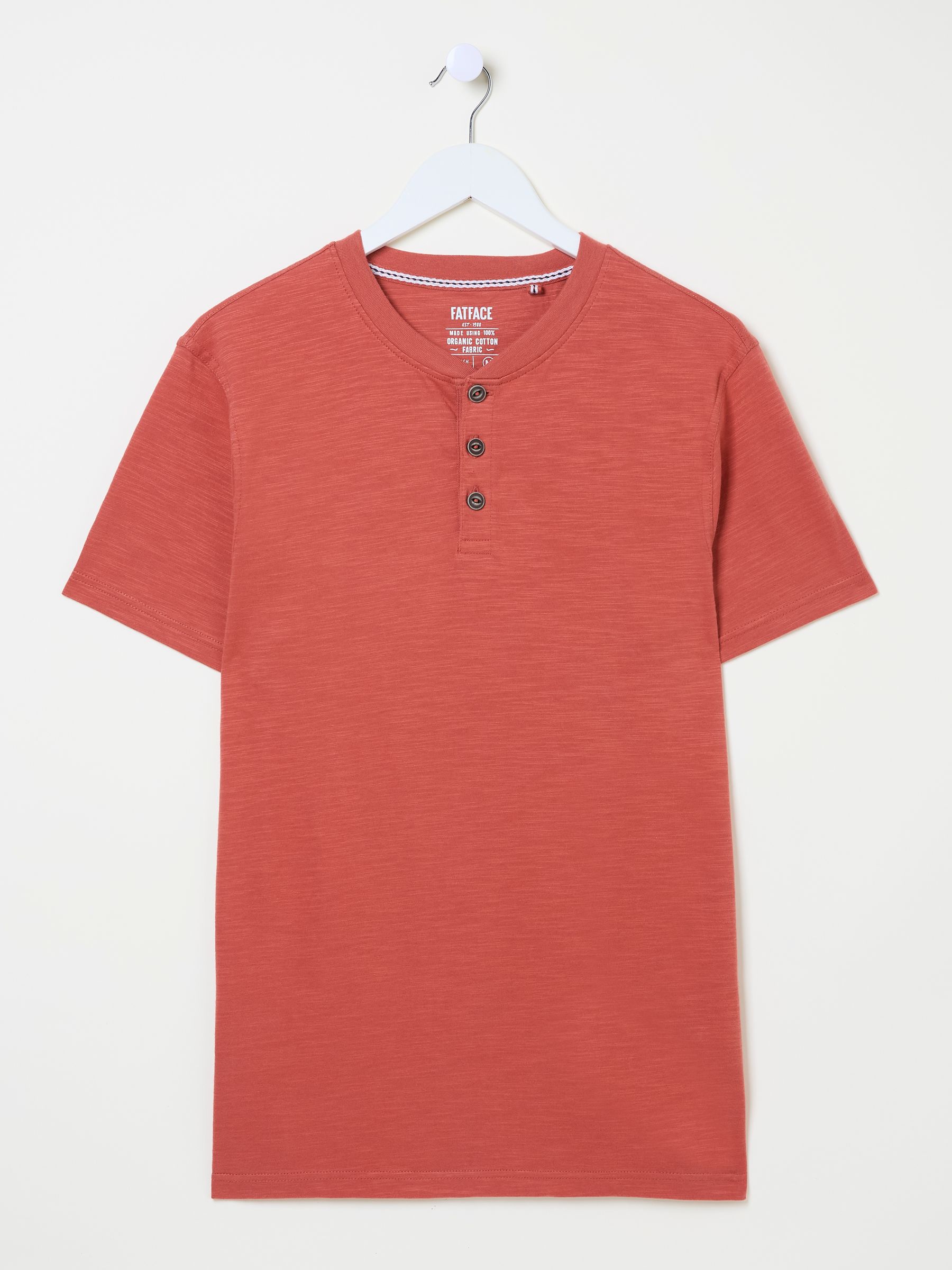 Vintage Red Woodside Slub Henley - Image 5 of 5