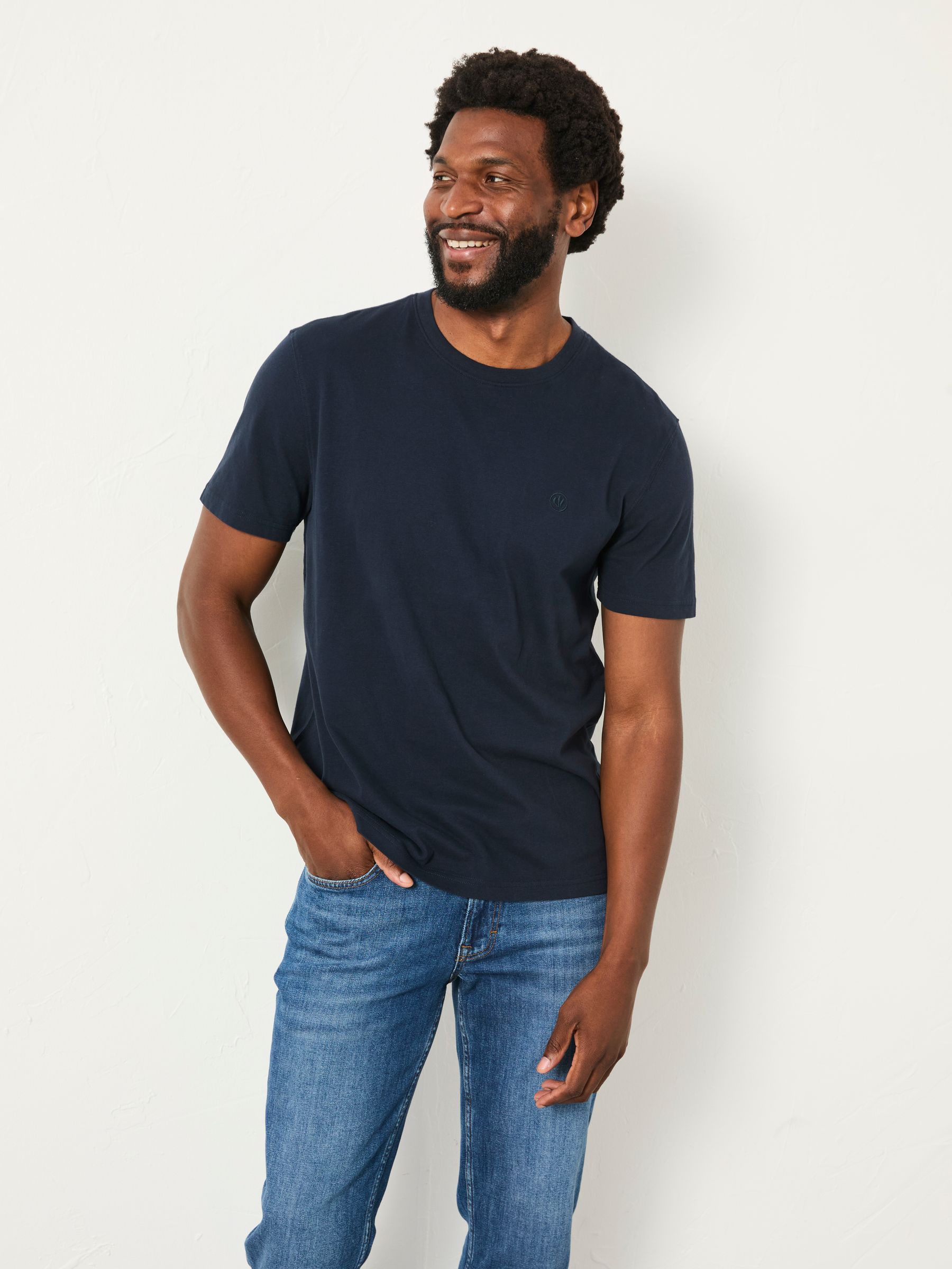 Lulworth Navy Short Sleeve T-Shirt | FatFace USA