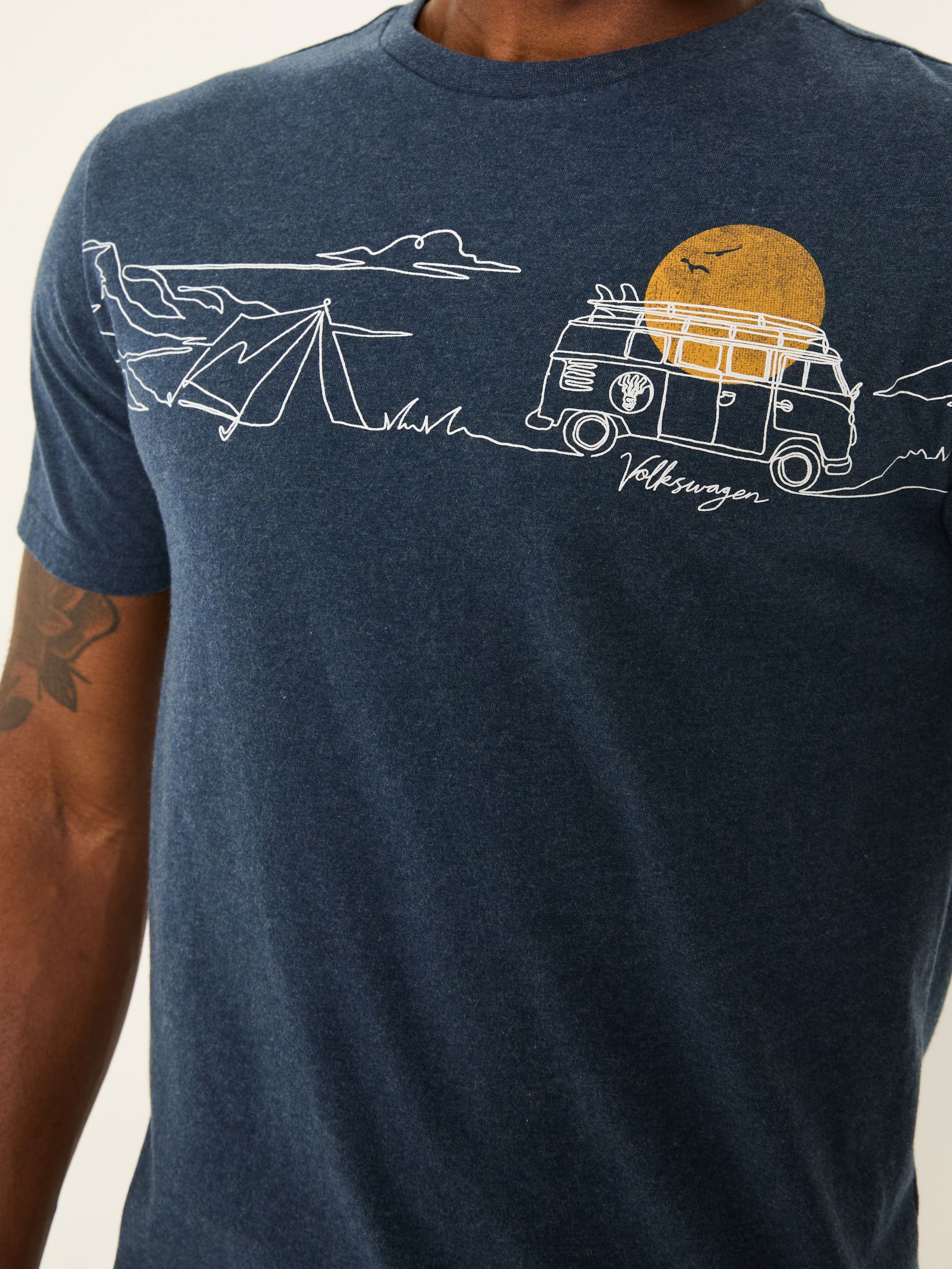 VW Navy Sea & Surf Short Sleeve T-Shirt - Image 4 of 6