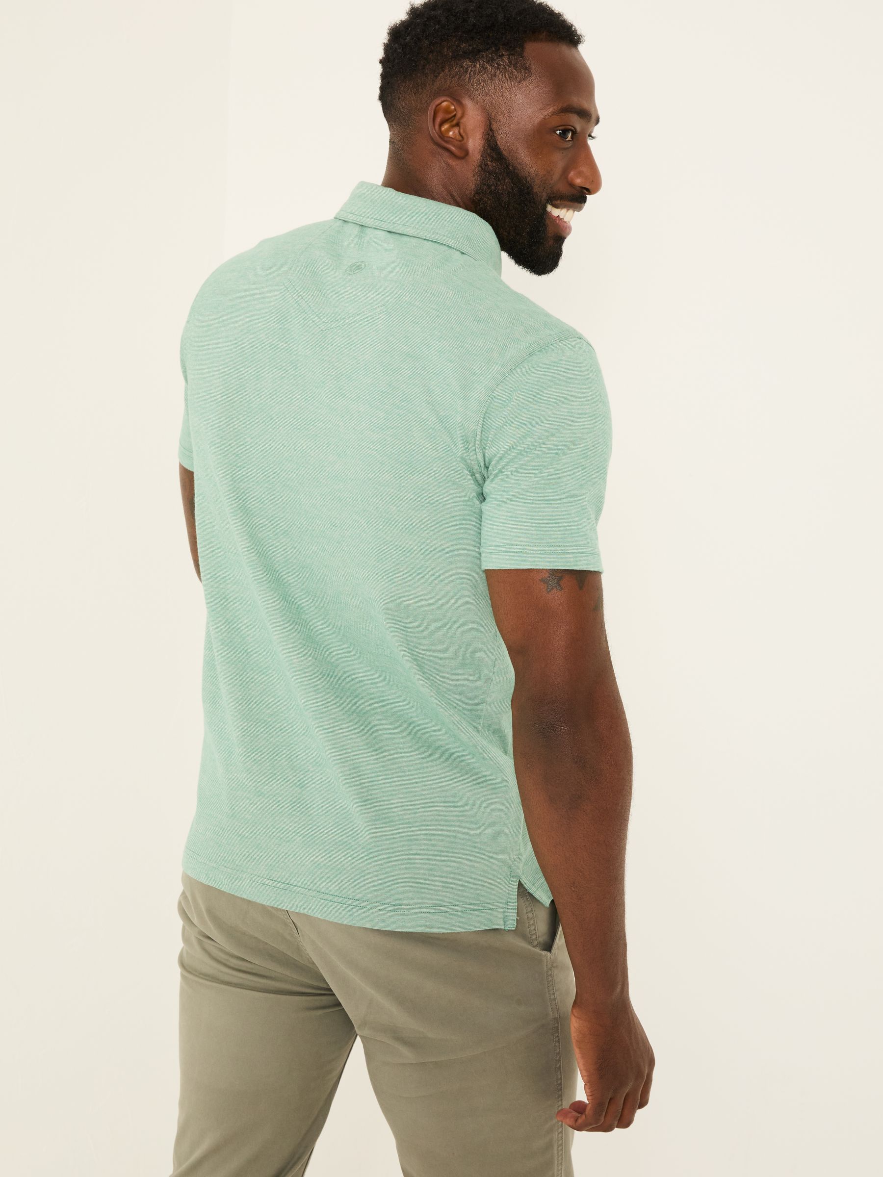 Elm Light Teal Polo Shirt | FatFace USA