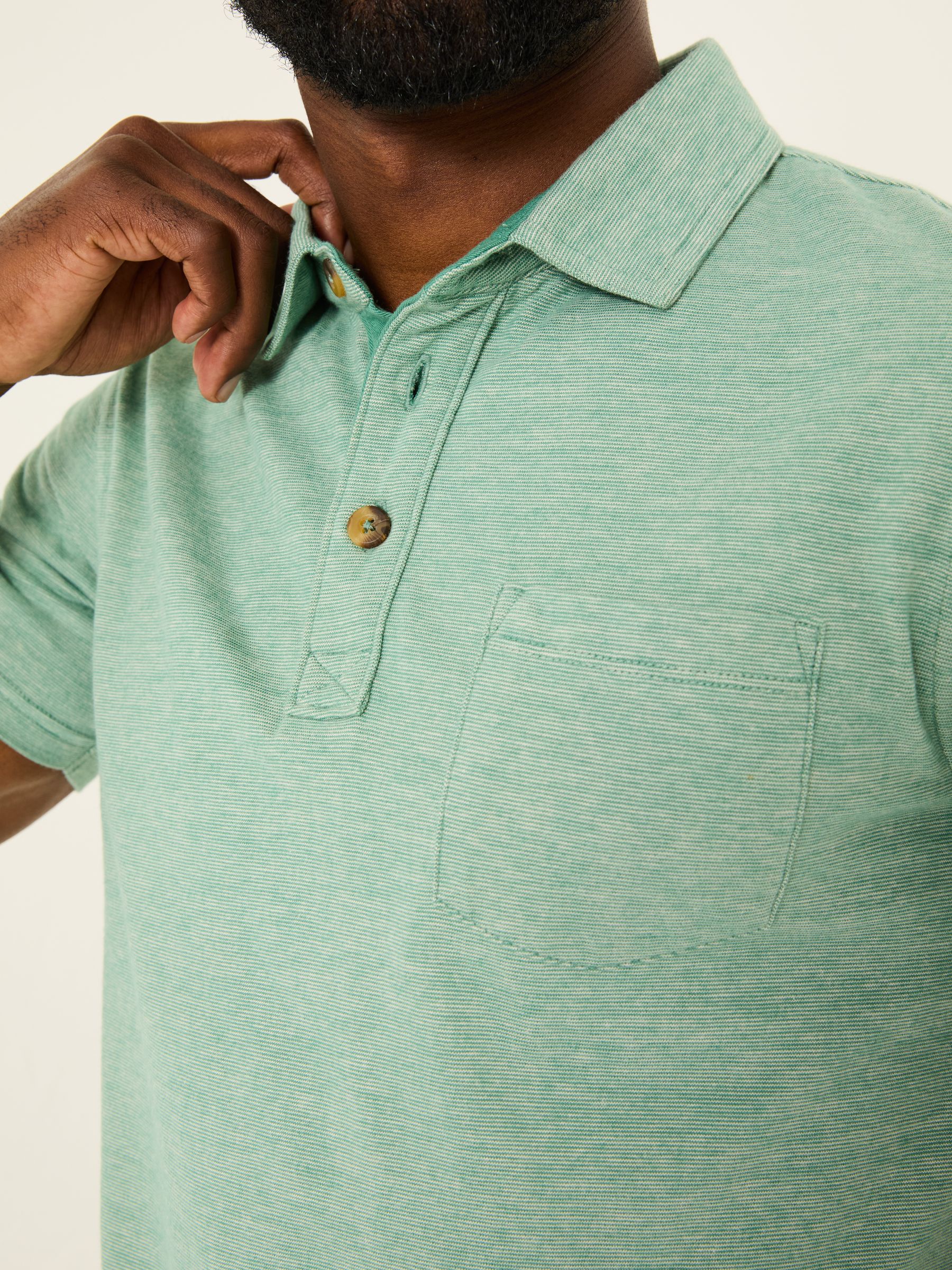 Elm Light Teal Polo Shirt | FatFace USA