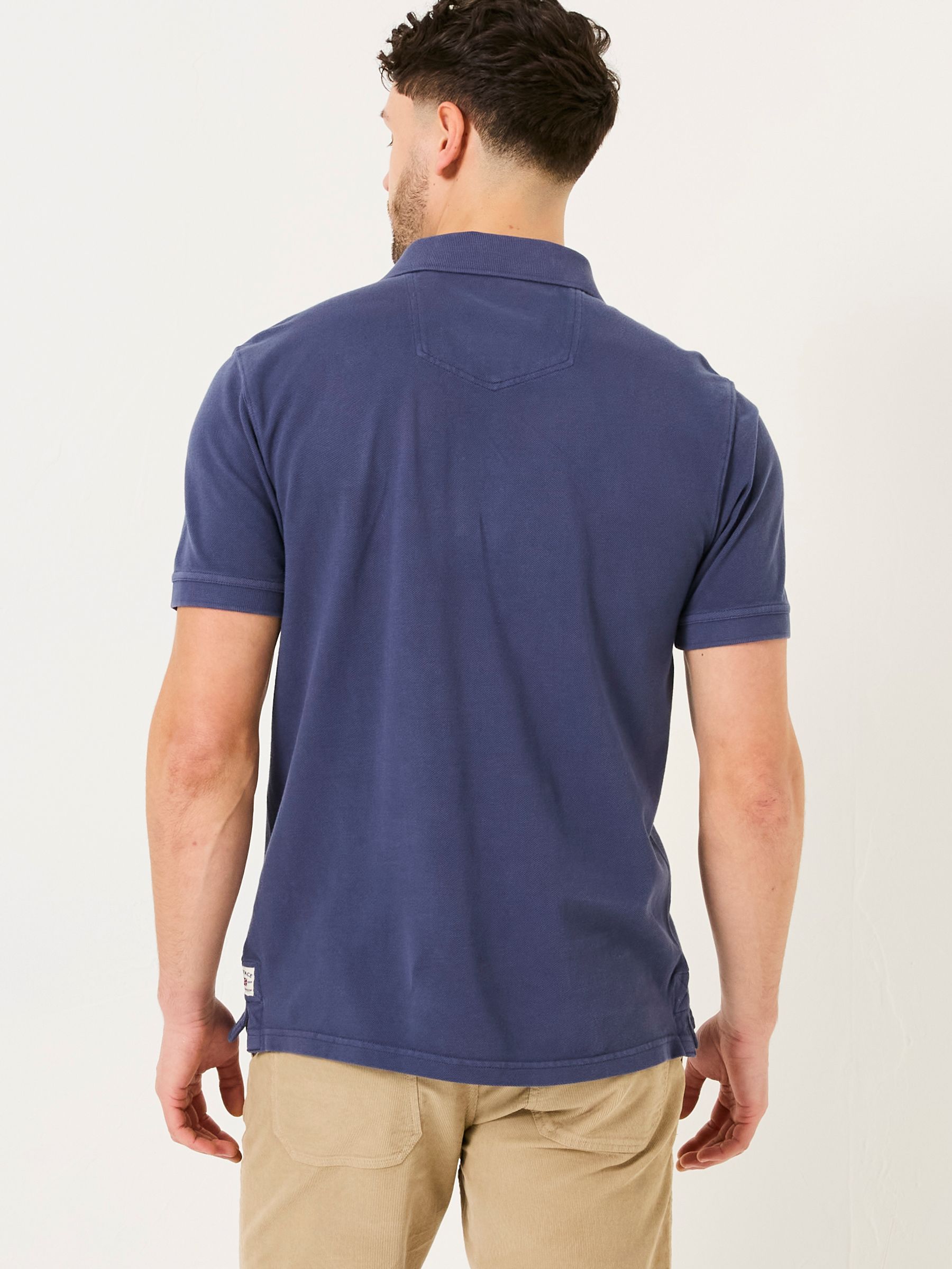 Blue Denim Pique Polo - Image 2 of 5