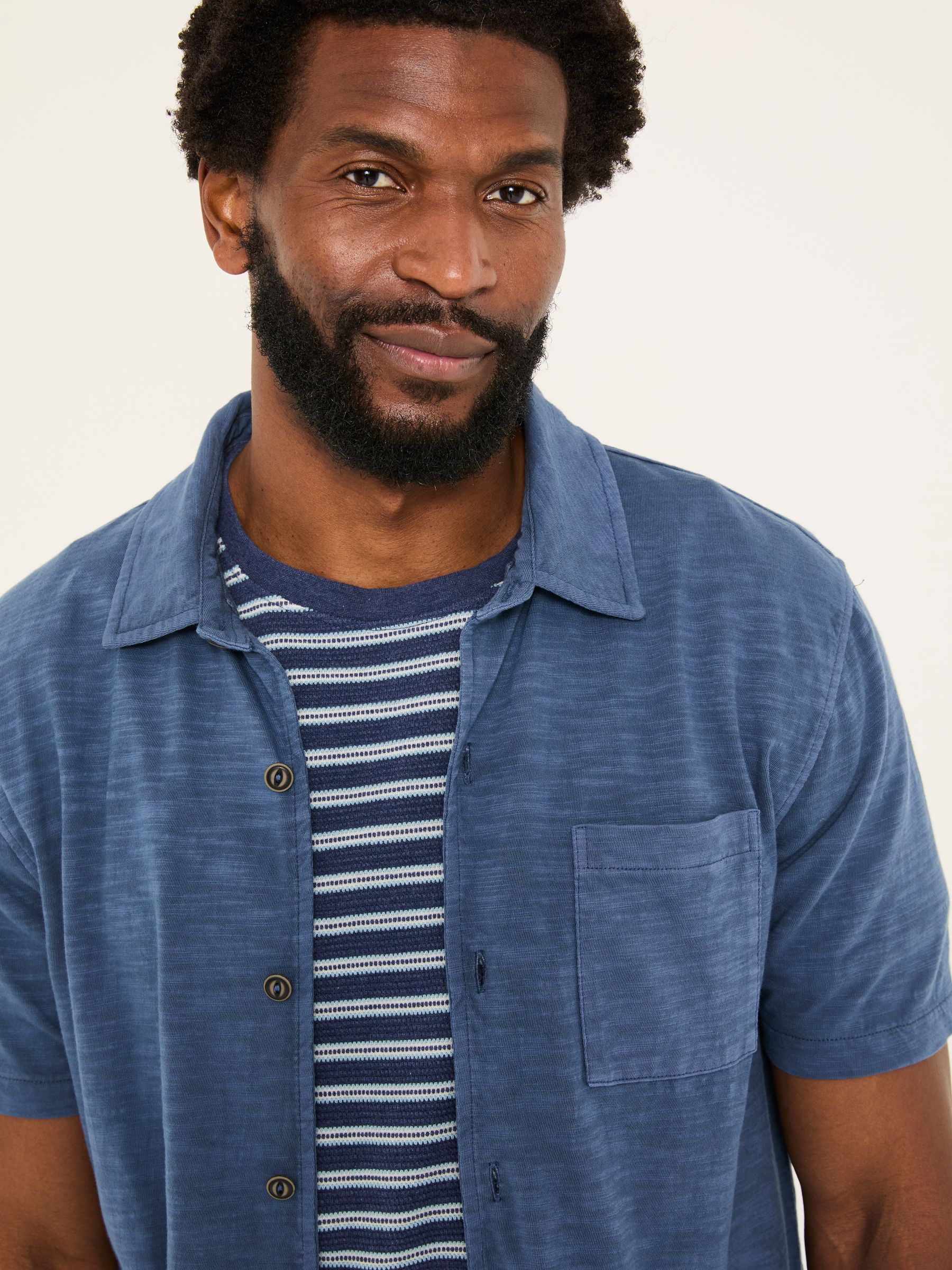 Truro Blue Jersey Shirt - Image 4 of 5