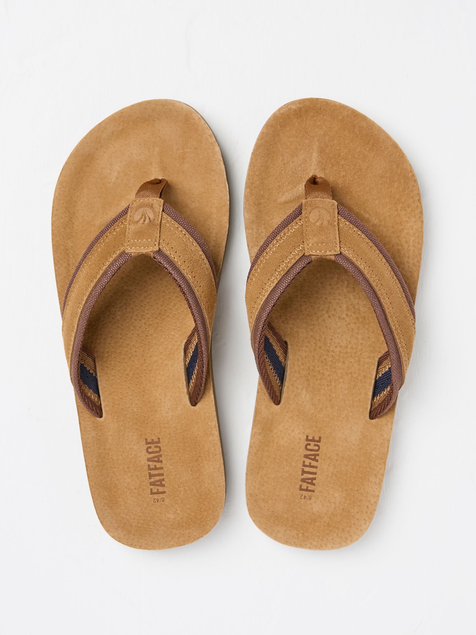 Burcott Tan Brown Flip Flops - Image 1 of 3