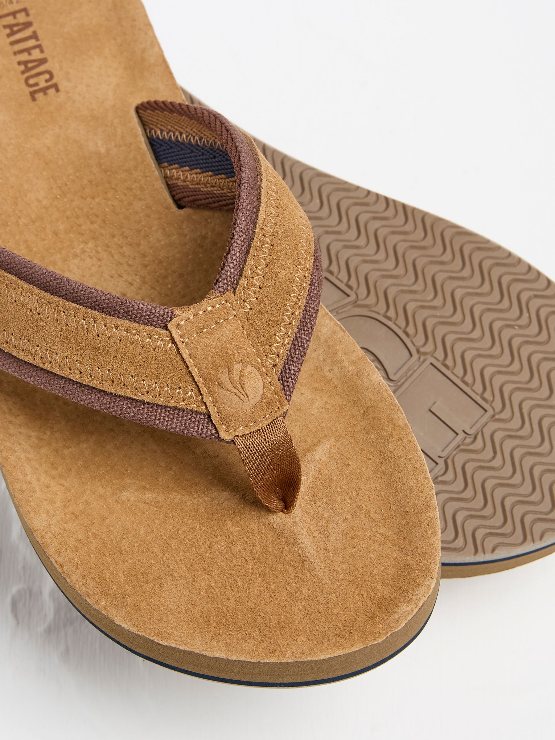 Burcott Tan Brown Flip Flops - Image 3 of 3